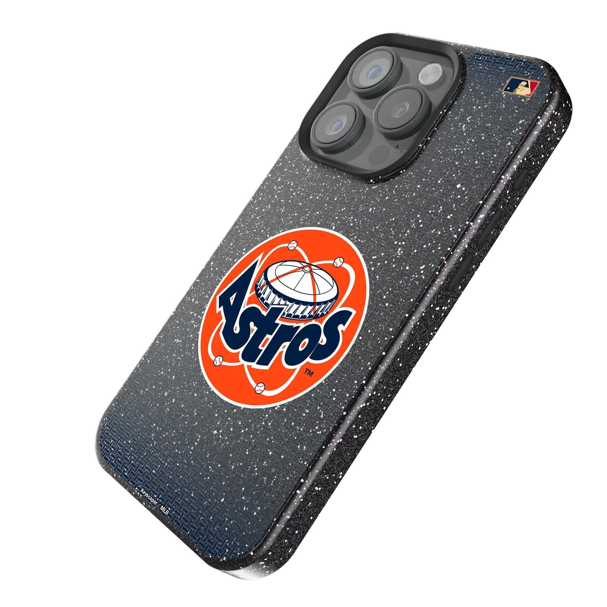 Houston Astros 1977-1993 - Cooperstown Collection Linen iPhone Bling Phone Case for Apple iPhone - Isometric View