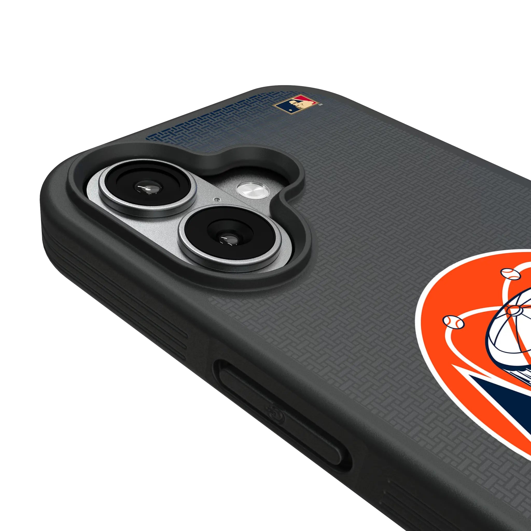Houston Astros 1977-1993 - Cooperstown Collection Linen iPhone Bump Phone Case for Apple iPhone - Detail#Device_iPhone 17