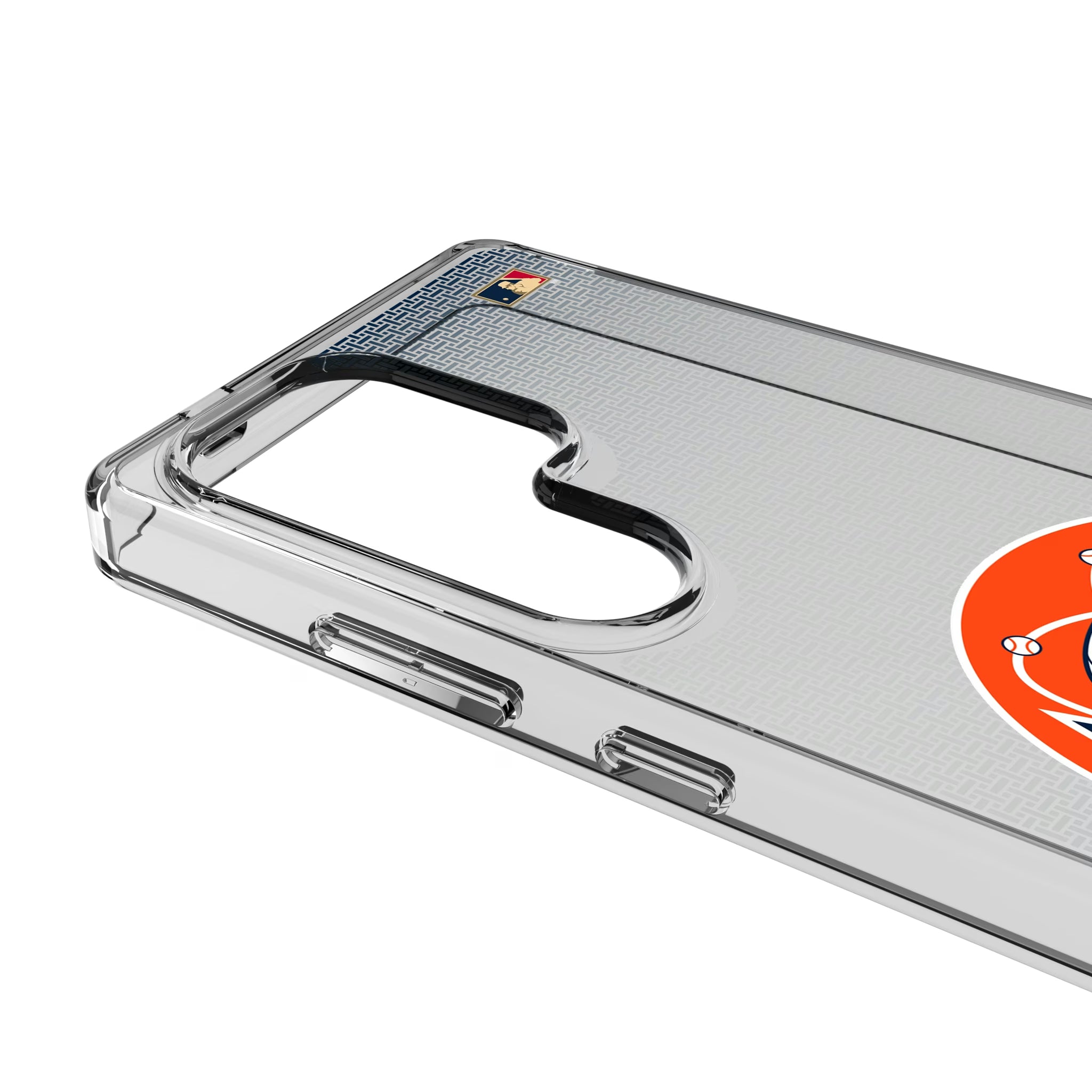 Houston Astros 1977-1993 - Cooperstown Collection Linen Galaxy Clear Phone Case for Samsung Galaxy - Detail