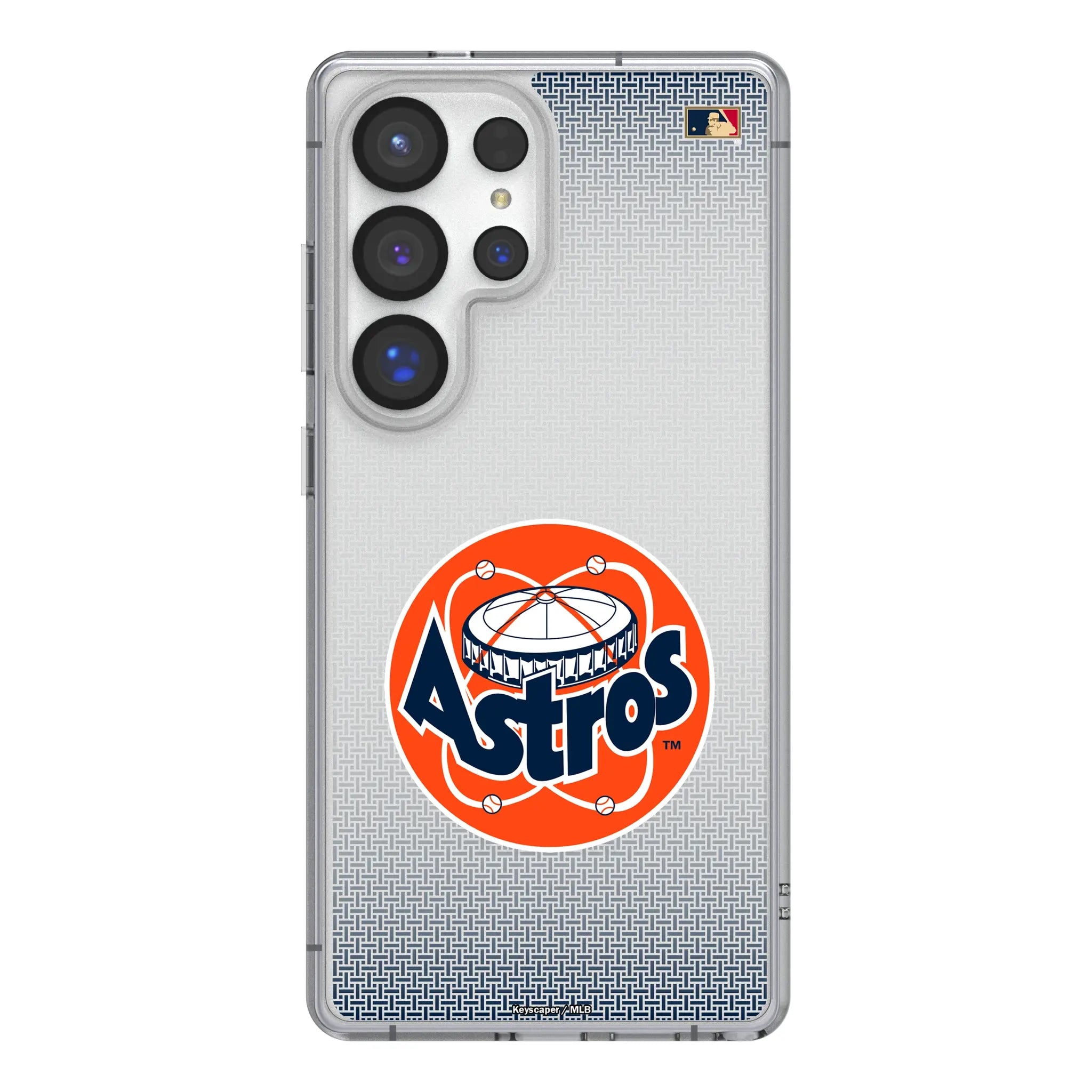 Houston Astros 1977-1993 - Cooperstown Collection Linen Galaxy Clear Phone Case for Samsung Galaxy#Device_Galaxy S25 Ultra