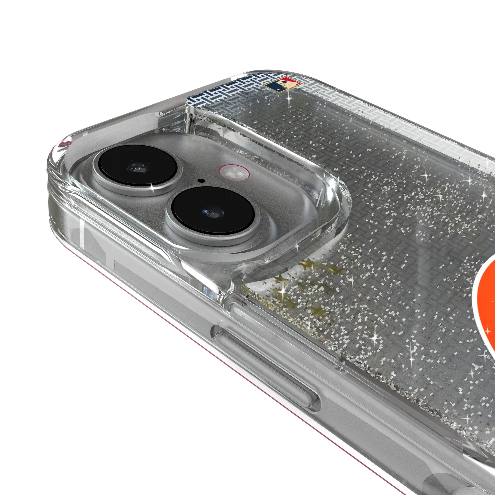 Houston Astros 1977-1993 - Cooperstown Collection Linen iPhone Glitter Phone Case for Apple iPhone - Detail