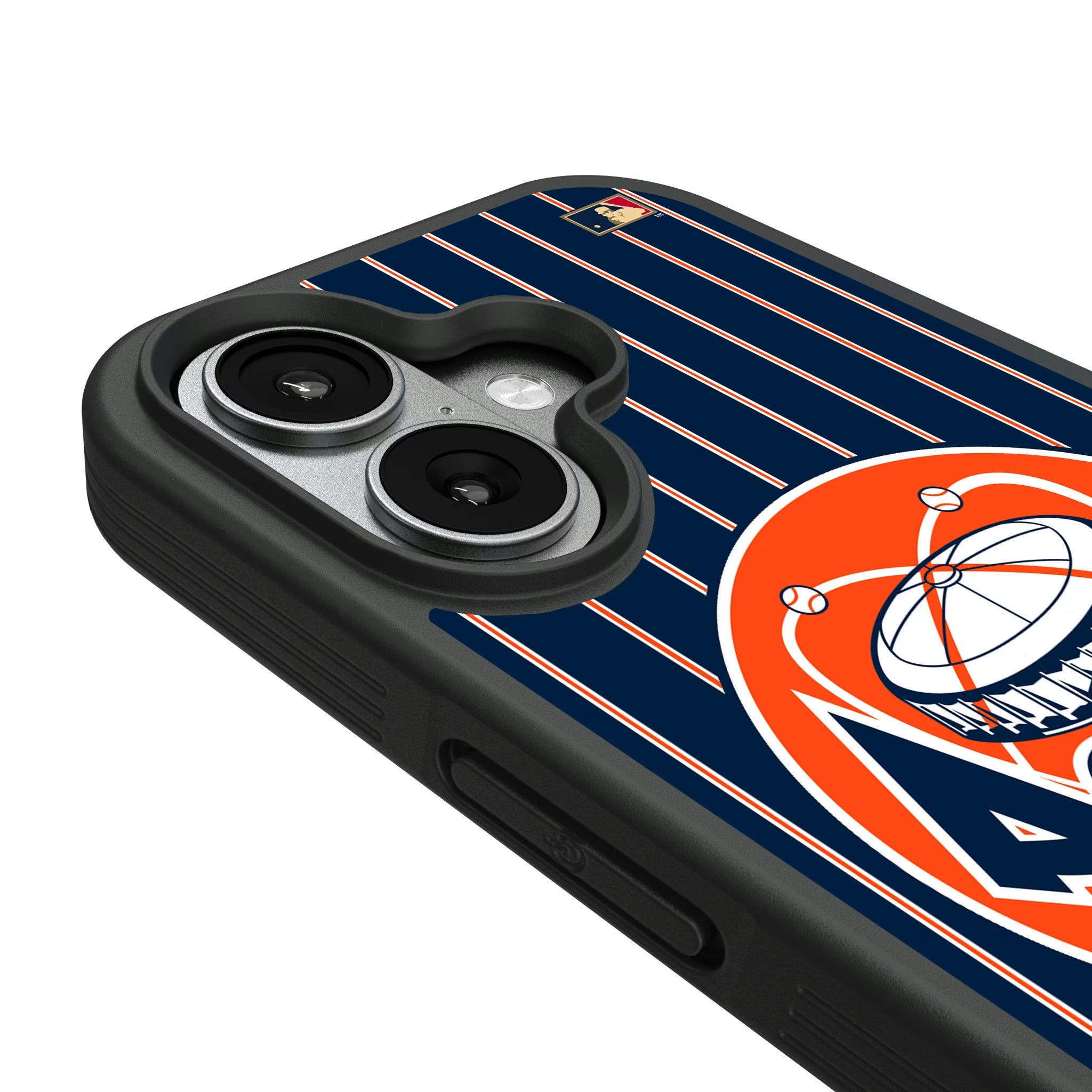 Houston Astros 1977-1993 - Cooperstown Collection Pinstripe iPhone Bump Phone Case for Apple iPhone - Detail#Device_iPhone 17