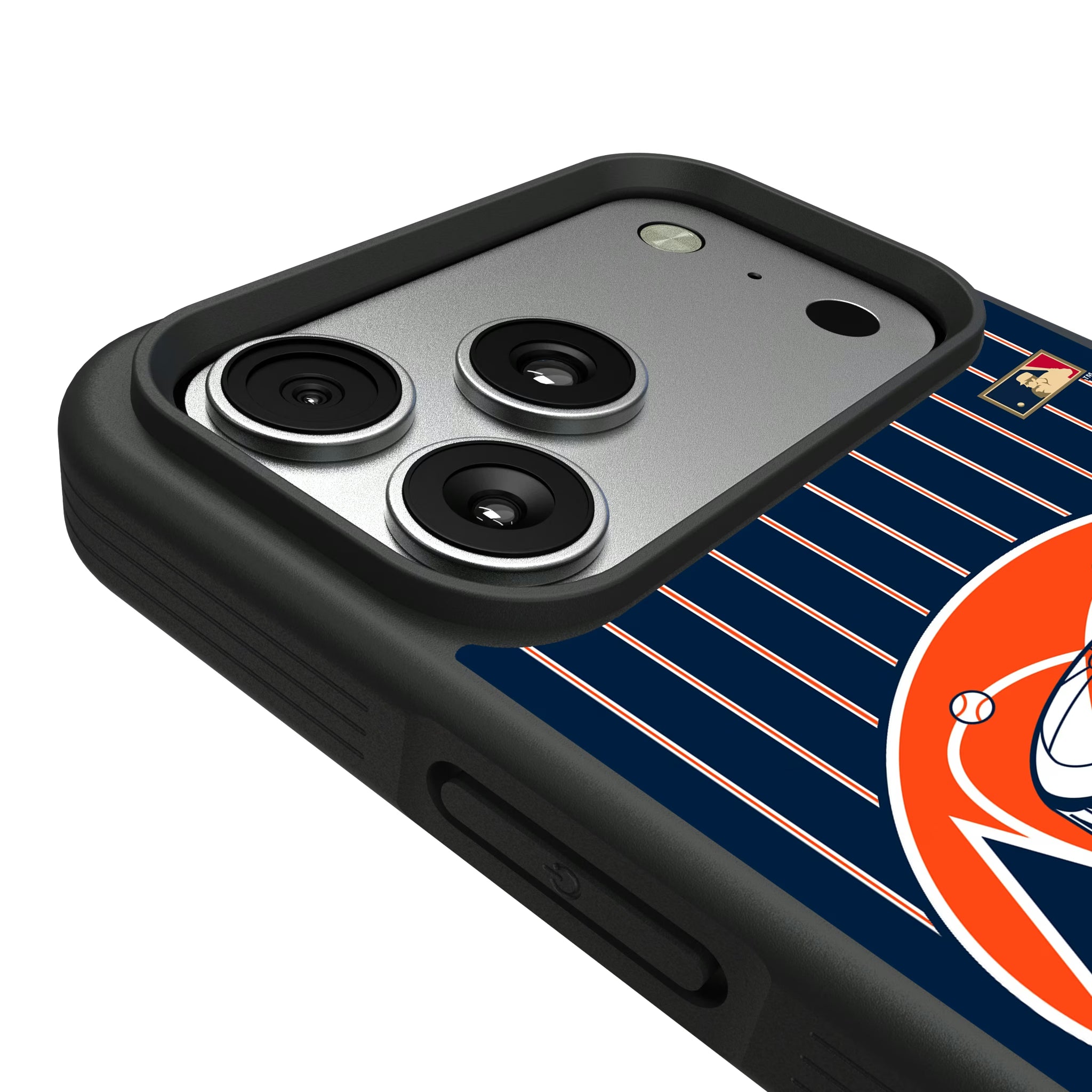 Houston Astros 1977-1993 - Cooperstown Collection Pinstripe iPhone Bump Phone Case for Apple iPhone - Detail#Device_iPhone 17 Pro Max