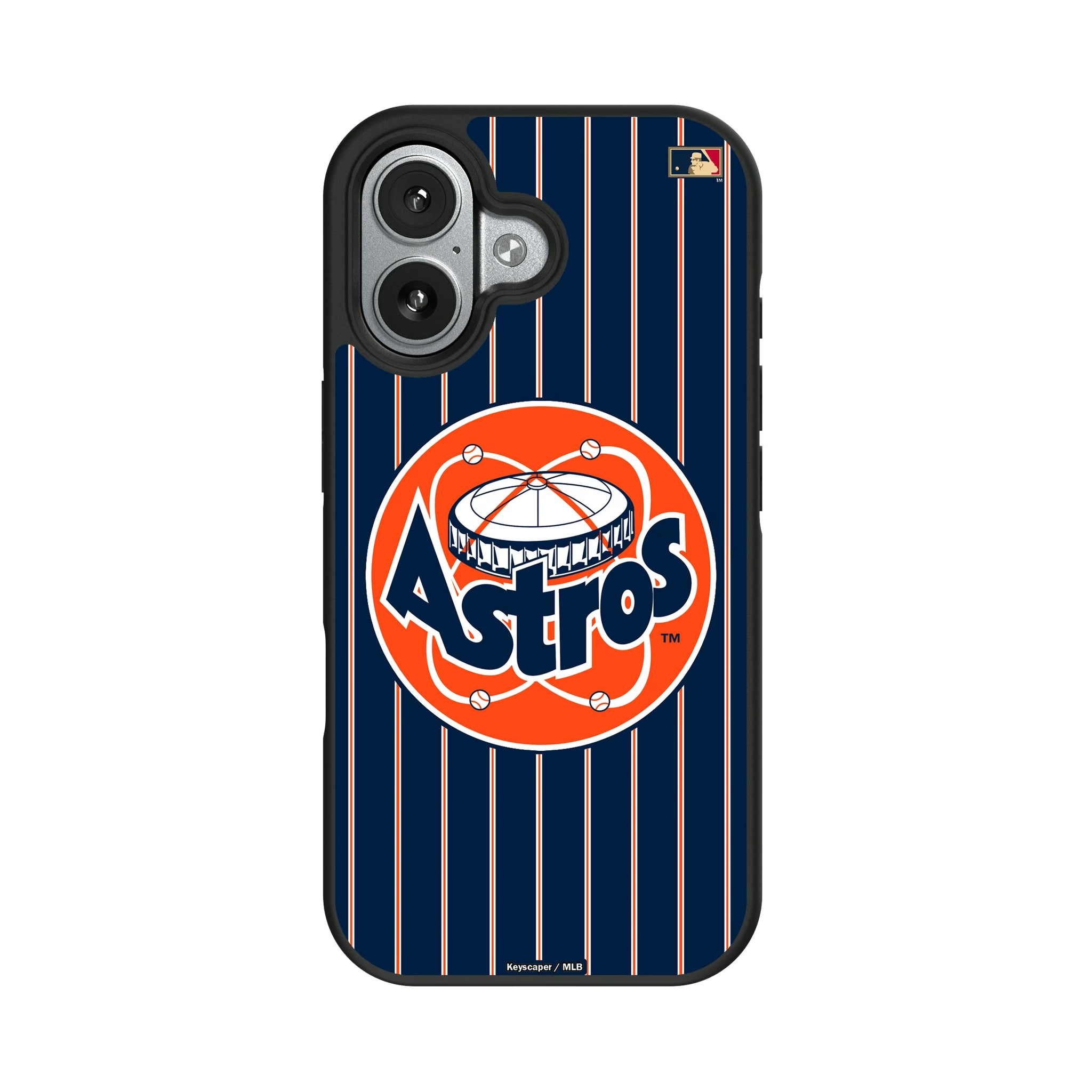 Houston Astros 1977-1993 - Cooperstown Collection Pinstripe iPhone Bump Phone Case for Apple iPhone#Device_iPhone 17