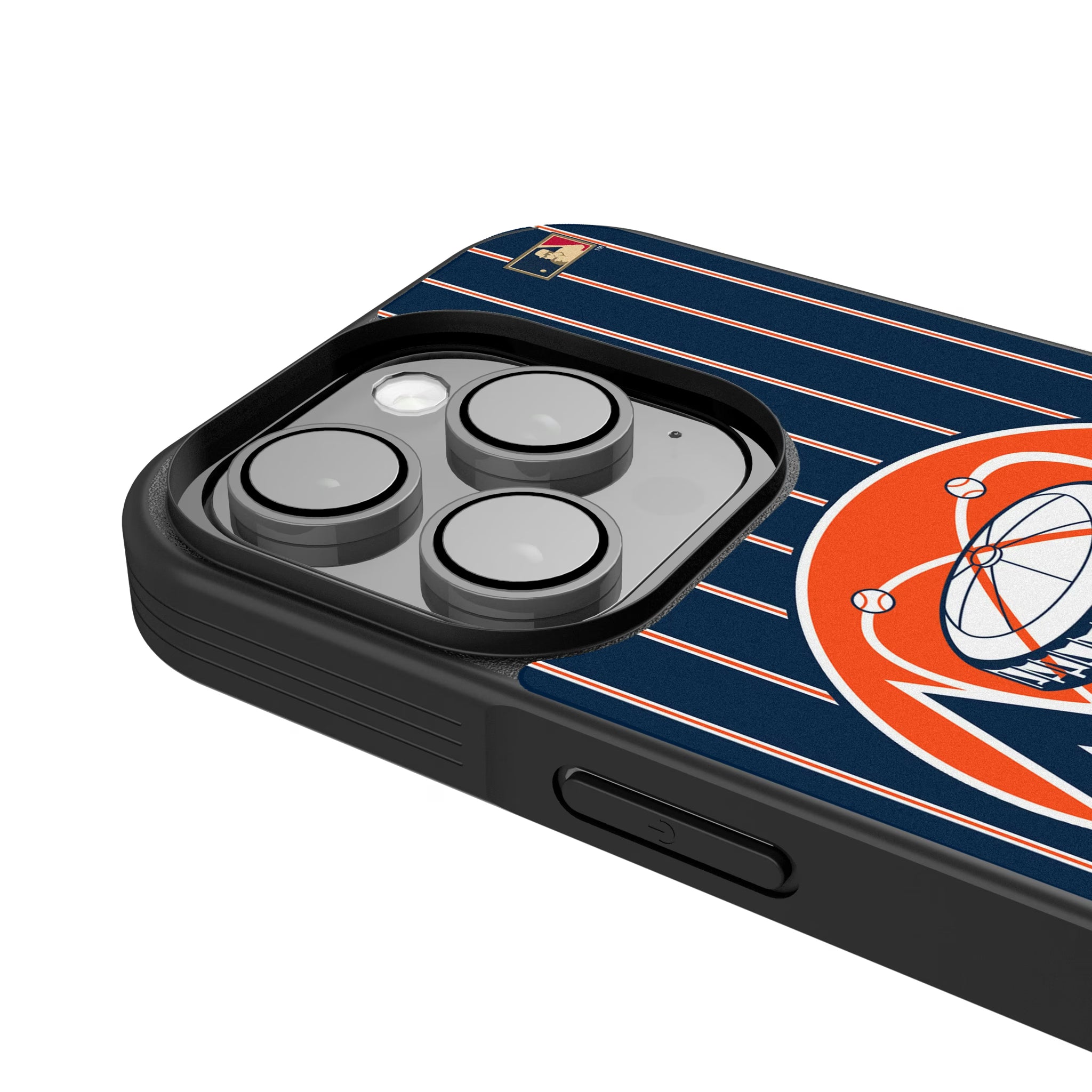 Houston Astros 1977-1993 - Cooperstown Collection Pinstripe iPhone Bump Phone Case for Apple iPhone - Detail
