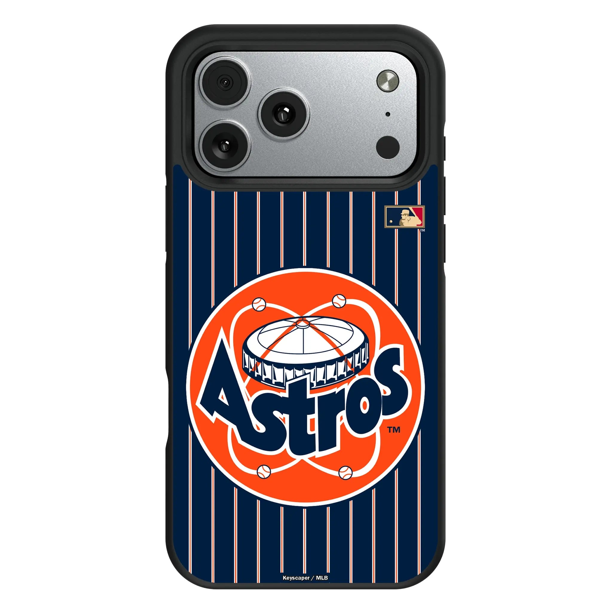 Houston Astros 1977-1993 - Cooperstown Collection Pinstripe iPhone Bump Phone Case for Apple iPhone#Device_iPhone 17 Pro Max