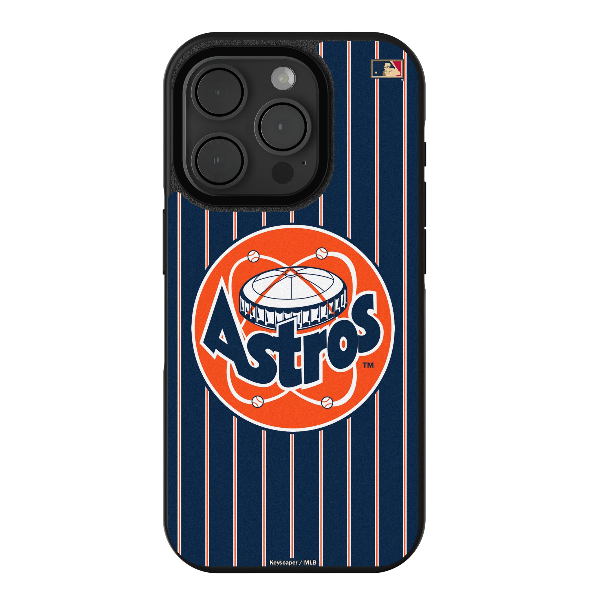Houston Astros 1977-1993 - Cooperstown Collection Pinstripe iPhone Bump Phone Case for Apple iPhone