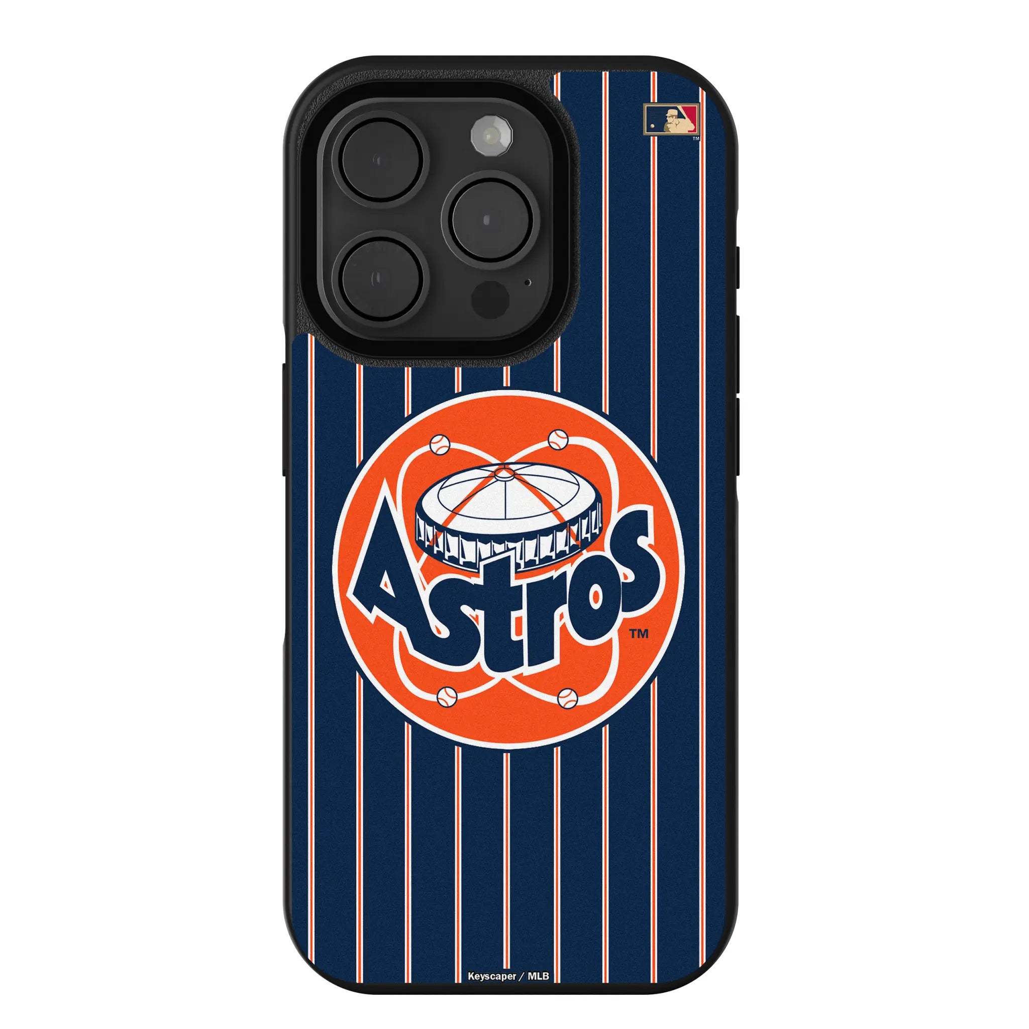 Houston Astros 1977-1993 - Cooperstown Collection Pinstripe iPhone Bump Phone Case for Apple iPhone