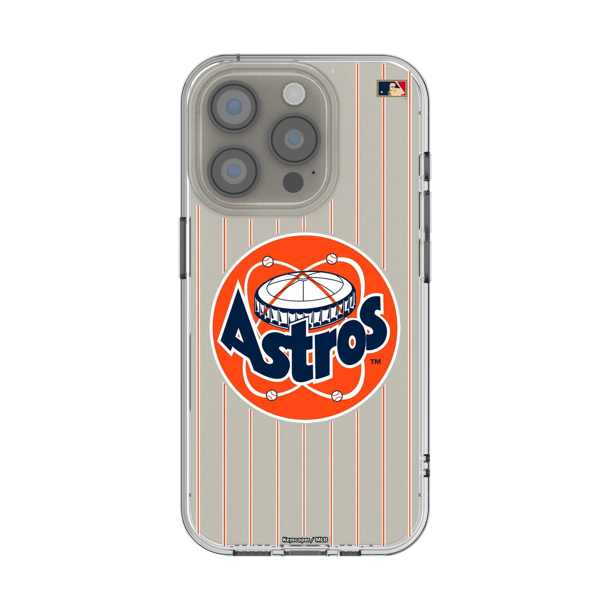 Houston Astros 1977-1993 - Cooperstown Collection Pinstripe iPhone Clear Phone Case for Apple iPhone