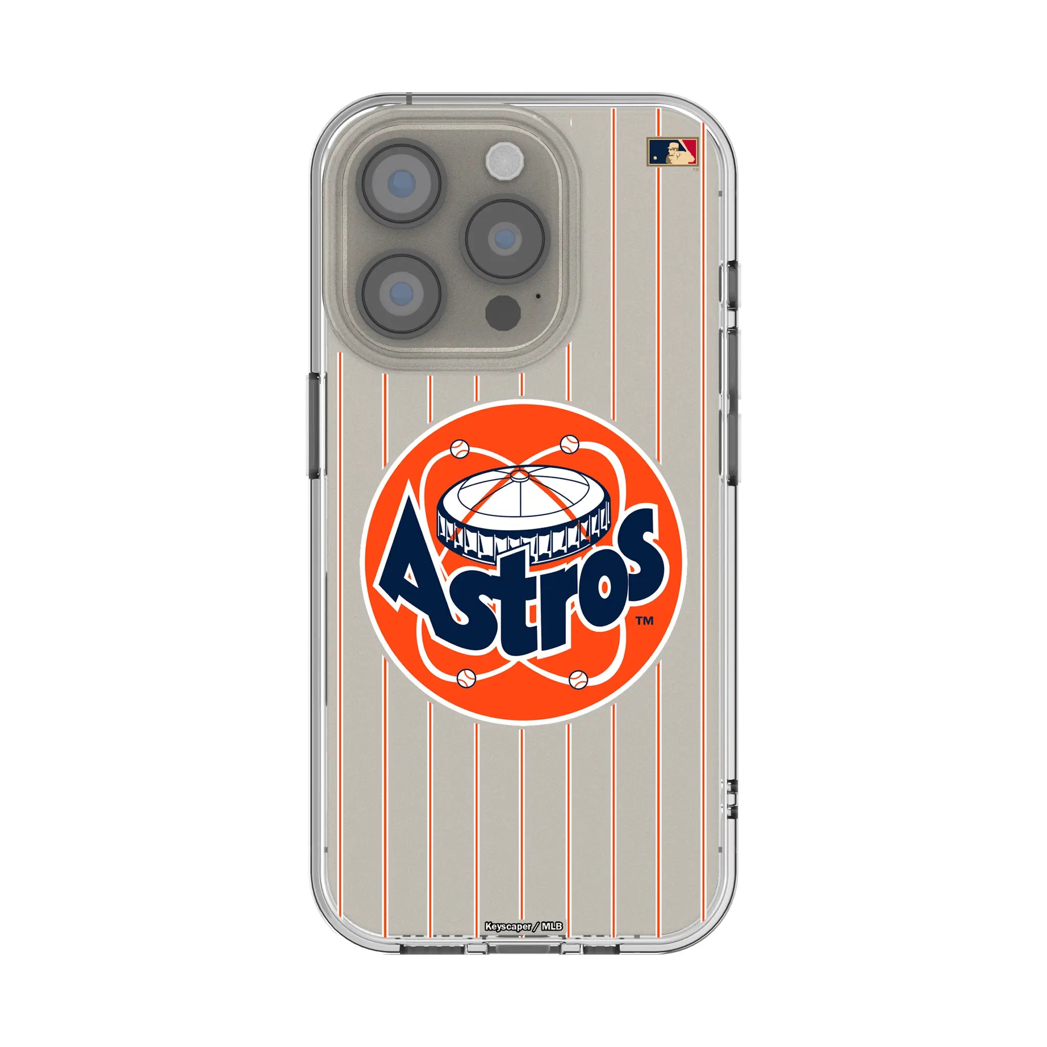 Houston Astros 1977-1993 - Cooperstown Collection Pinstripe iPhone Clear Phone Case for Apple iPhone