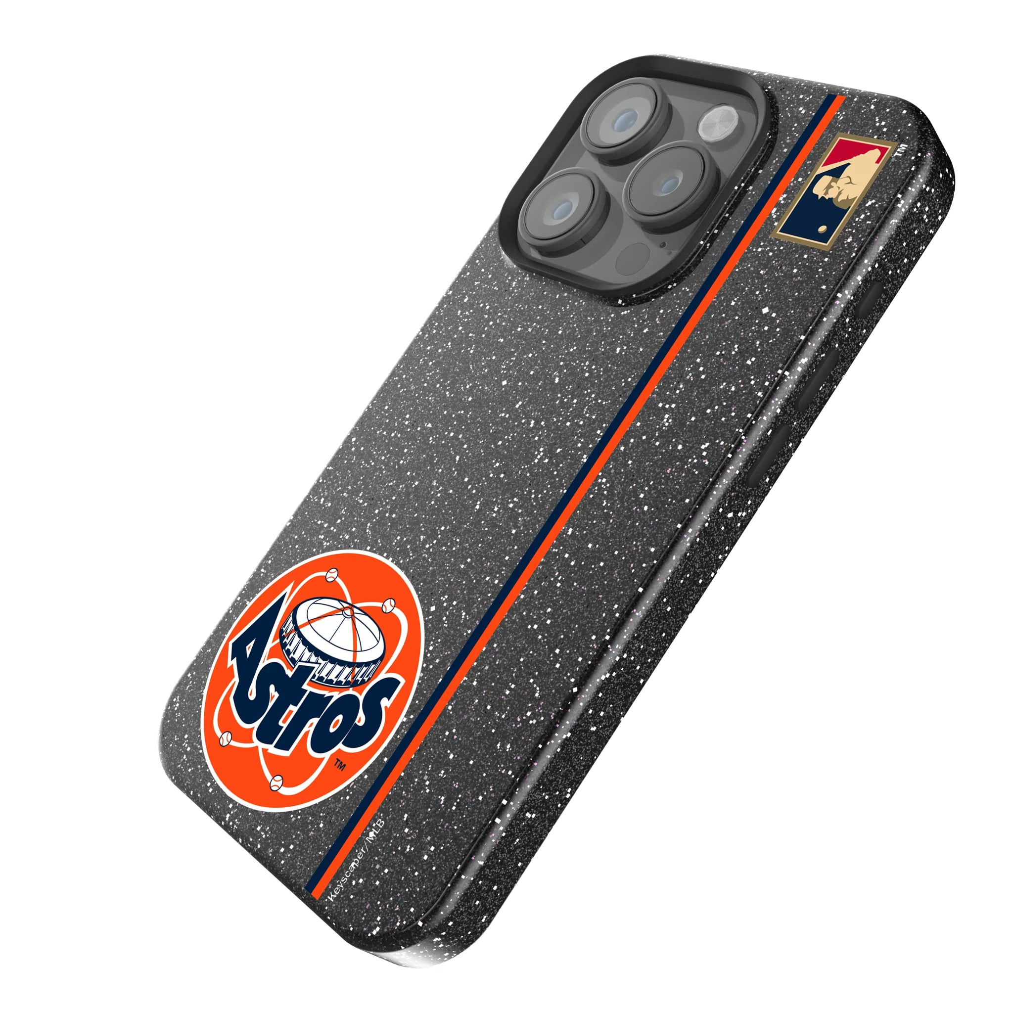 Houston Astros 1977-1993 - Cooperstown Collection Sidebar iPhone Bling Phone Case for Apple iPhone - Isometric View