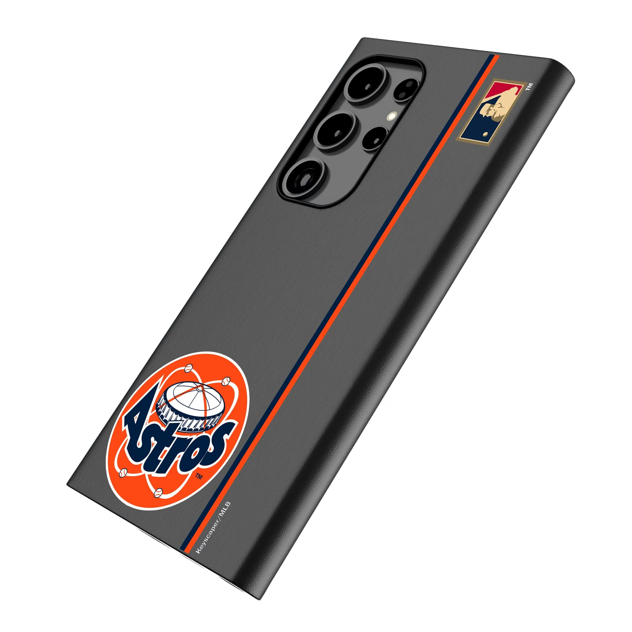 Houston Astros 1977-1993 - Cooperstown Collection Sidebar Galaxy MagSafe Compatible Phone Case for Samsung Galaxy - Isometric View