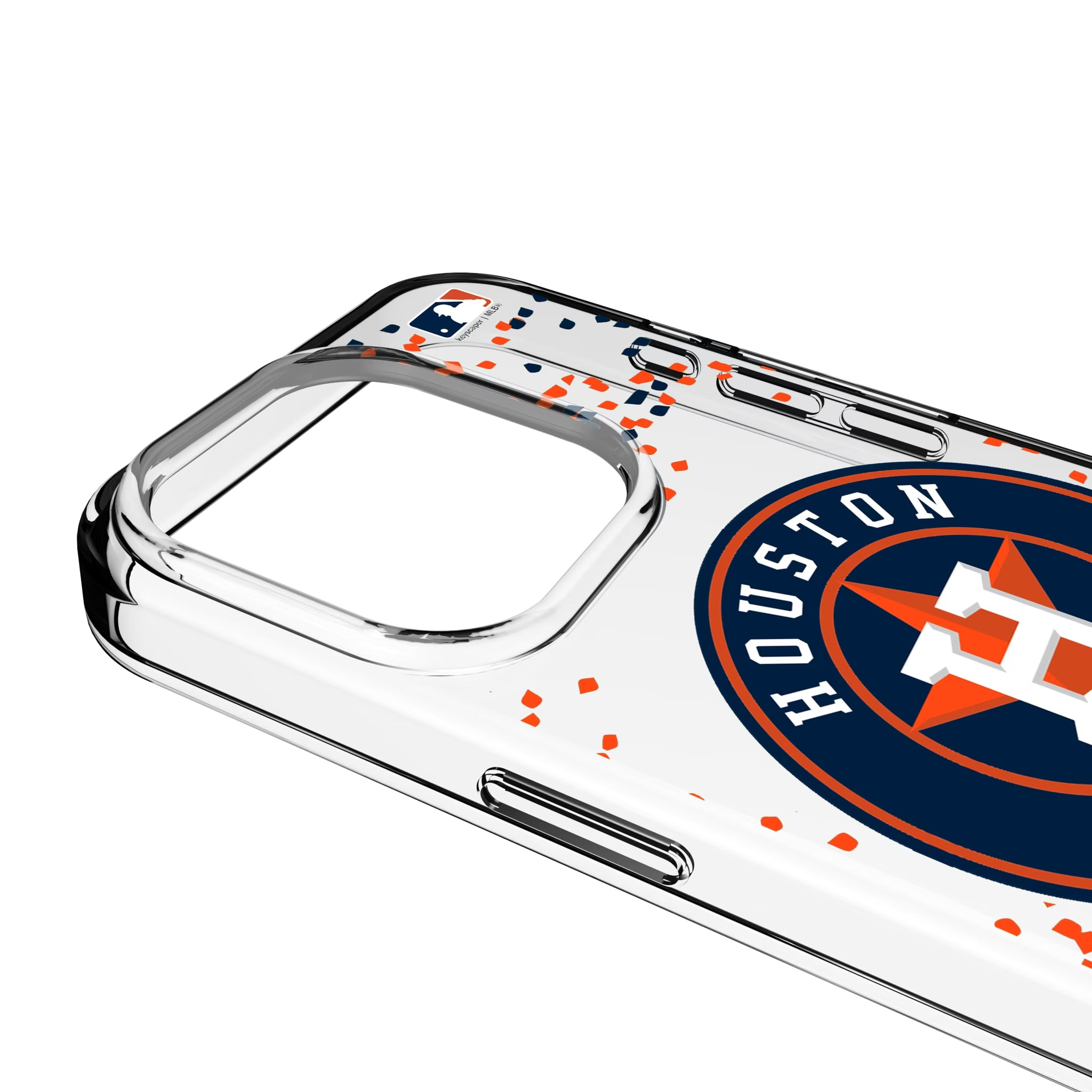 Houston Astros Confetti iPhone Clear Phone Case for Apple iPhone - Detail