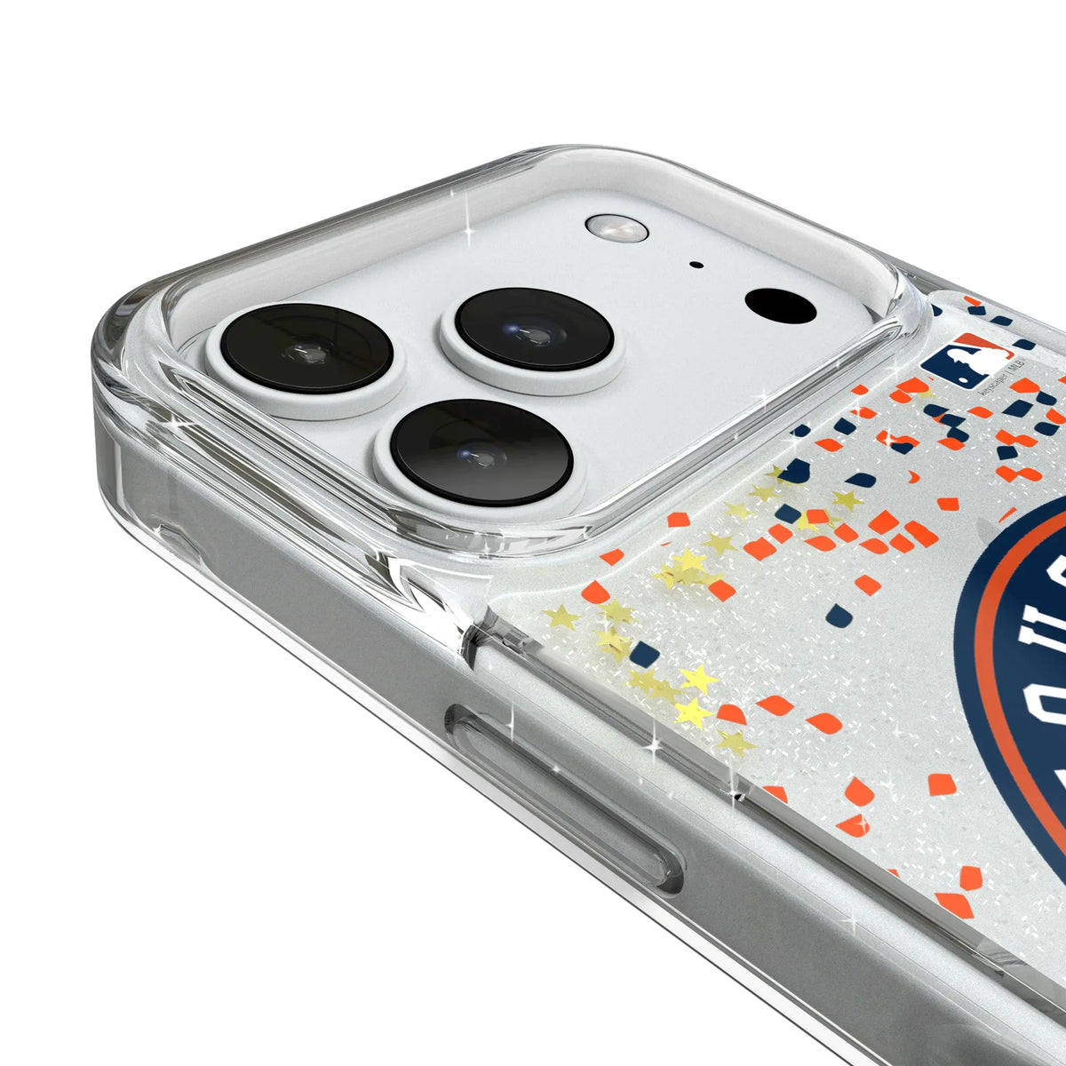 Houston Astros Confetti iPhone Glitter Phone Case for Apple iPhone - Detail#Device_iPhone 18 Pro
