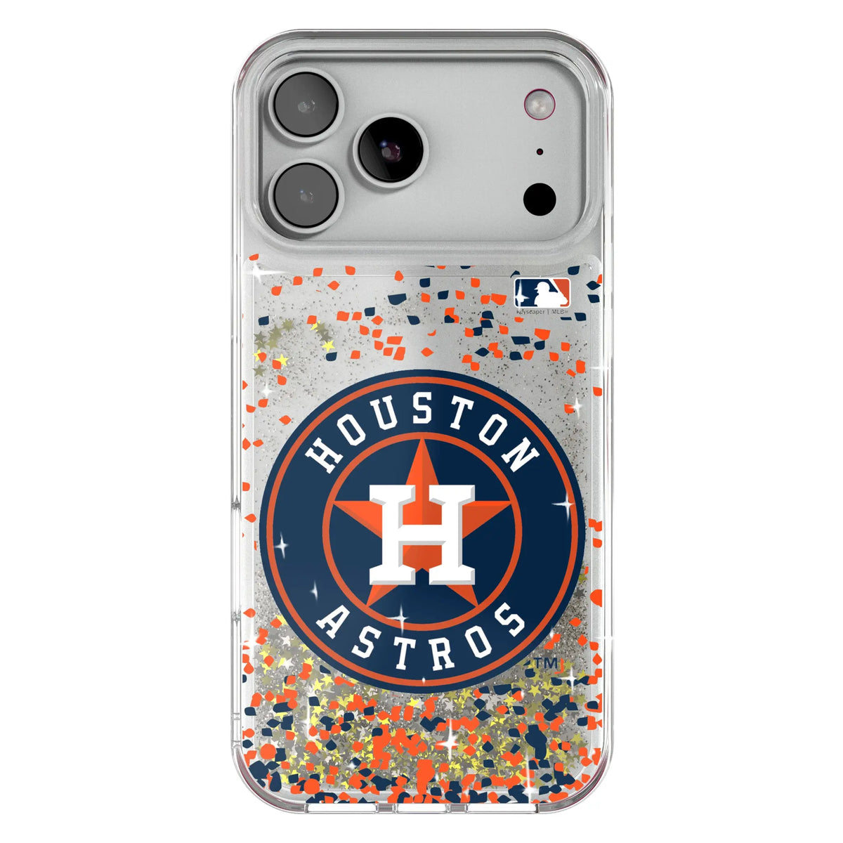 Houston Astros Confetti Glitter Phone Case for Apple iPhone