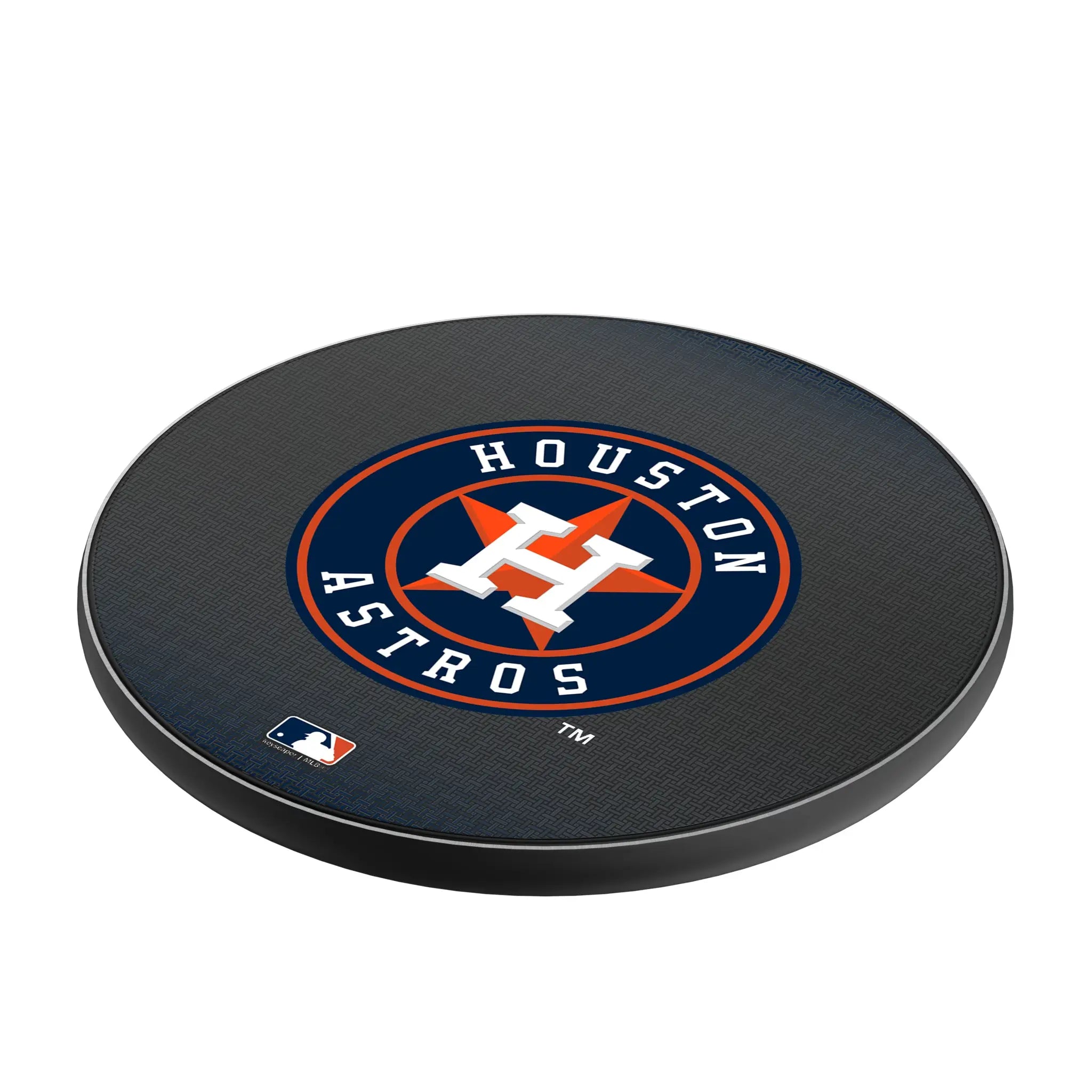 Houston Astros Linen 15-Watt Wireless Charger - Isometric View
