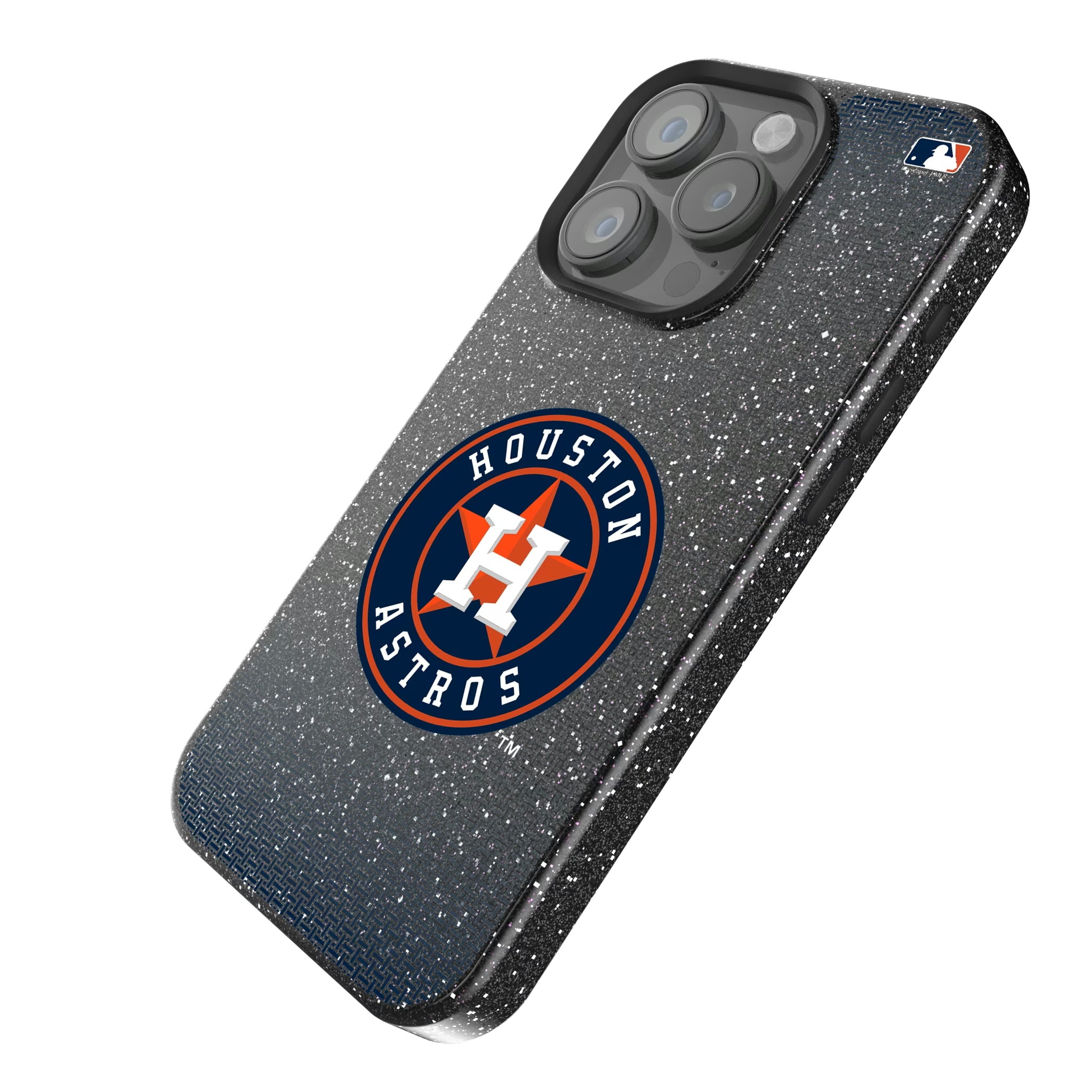 Houston Astros Linen iPhone Bling Phone Case for Apple iPhone - Isometric View