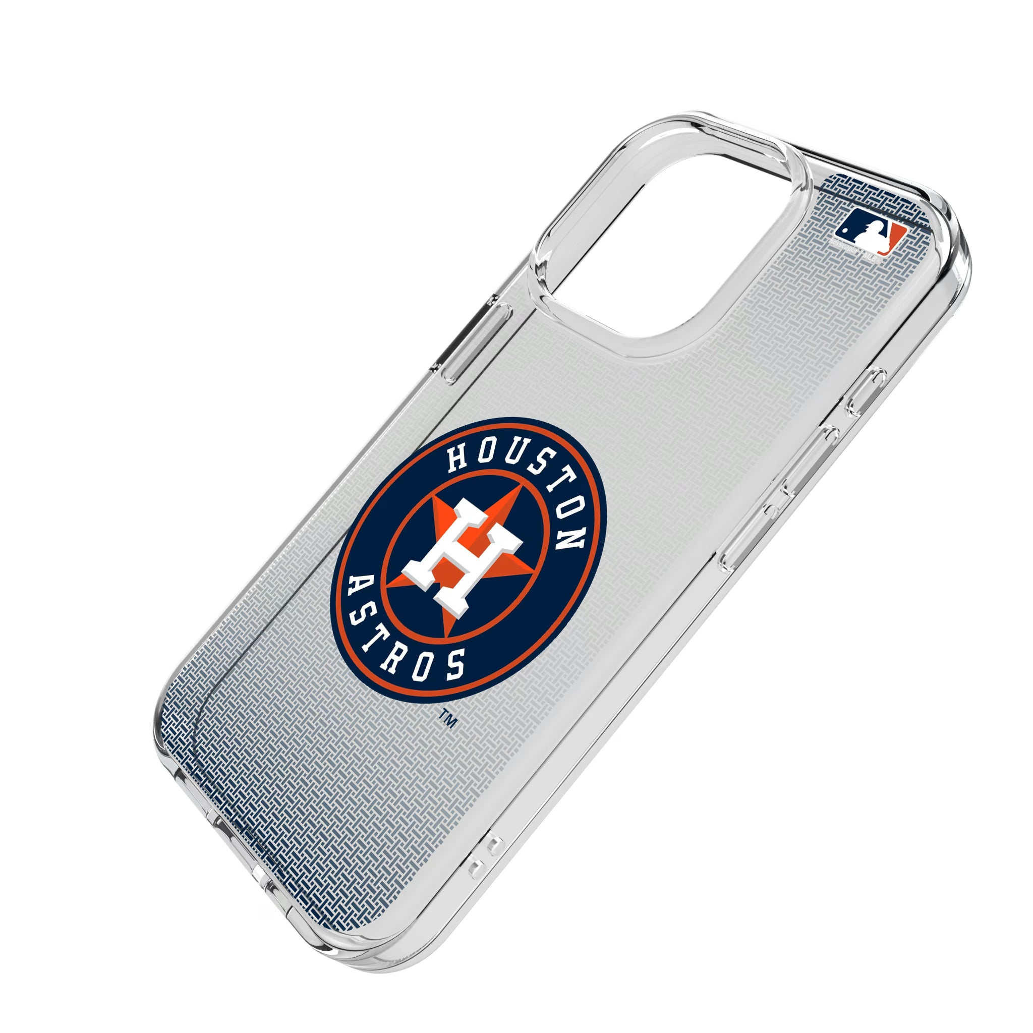 Houston Astros Linen iPhone Clear Phone Case for Apple iPhone - Isometric View