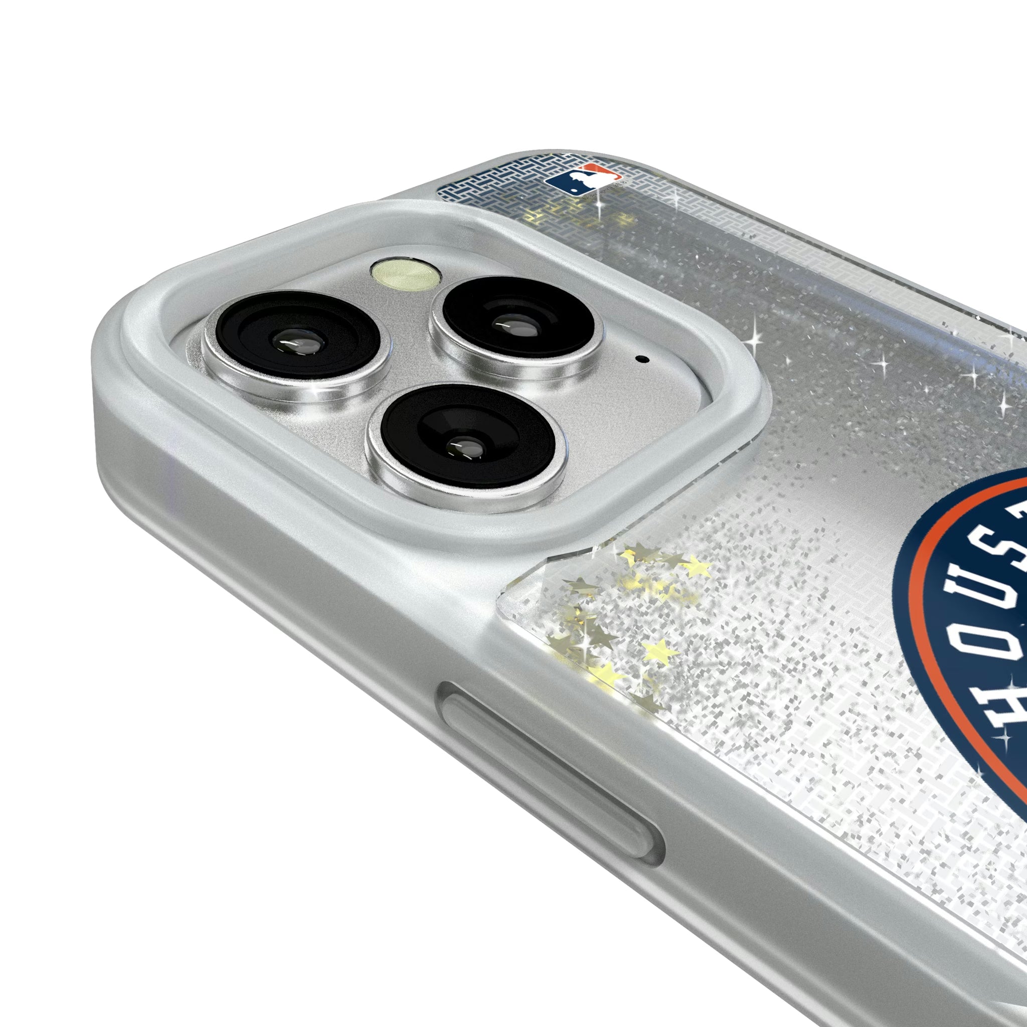 Houston Astros Linen iPhone Glitter Phone Case for Apple iPhone - Detail#Device_iPhone 16 Pro