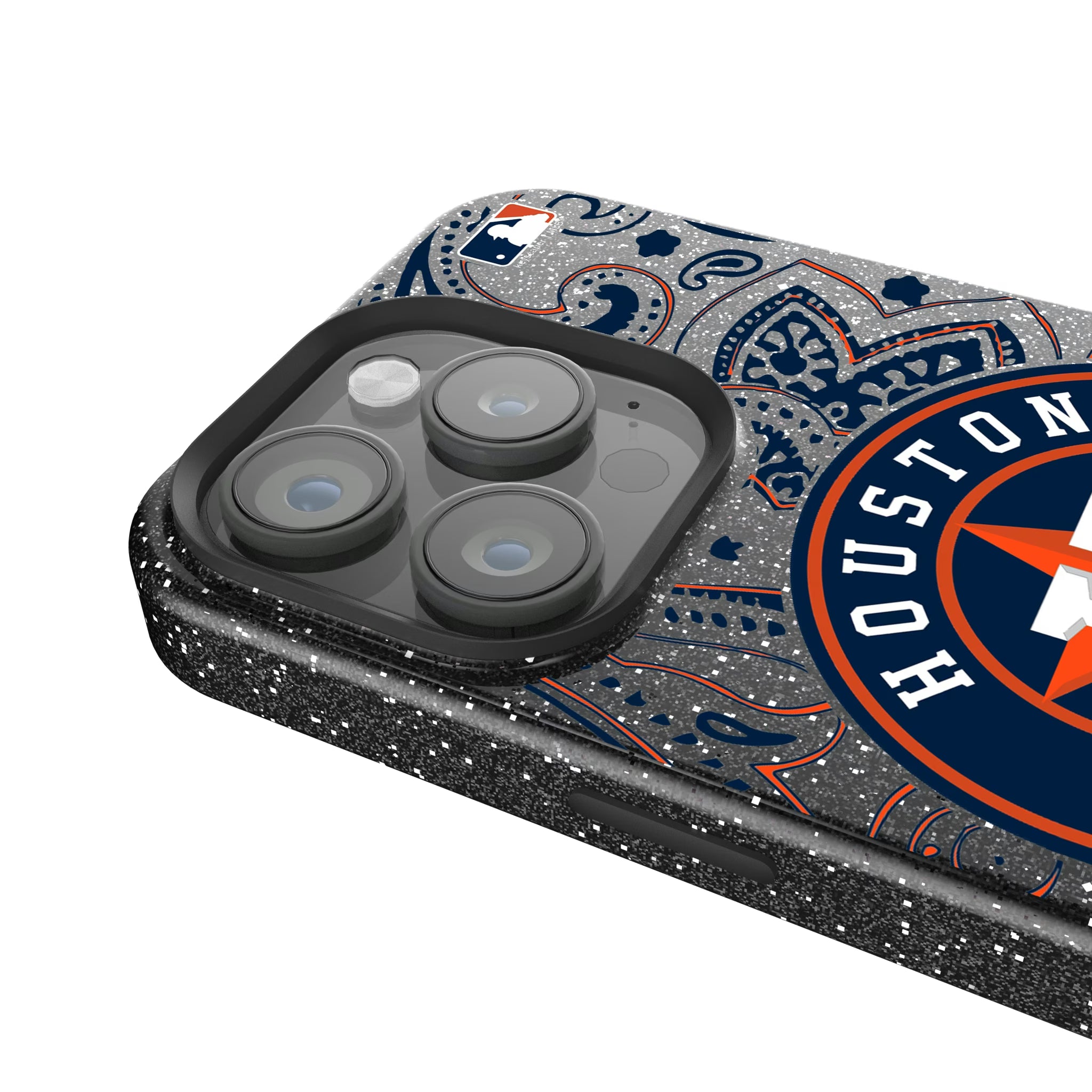 Houston Astros Paisley iPhone Bling Phone Case for Apple iPhone - Detail