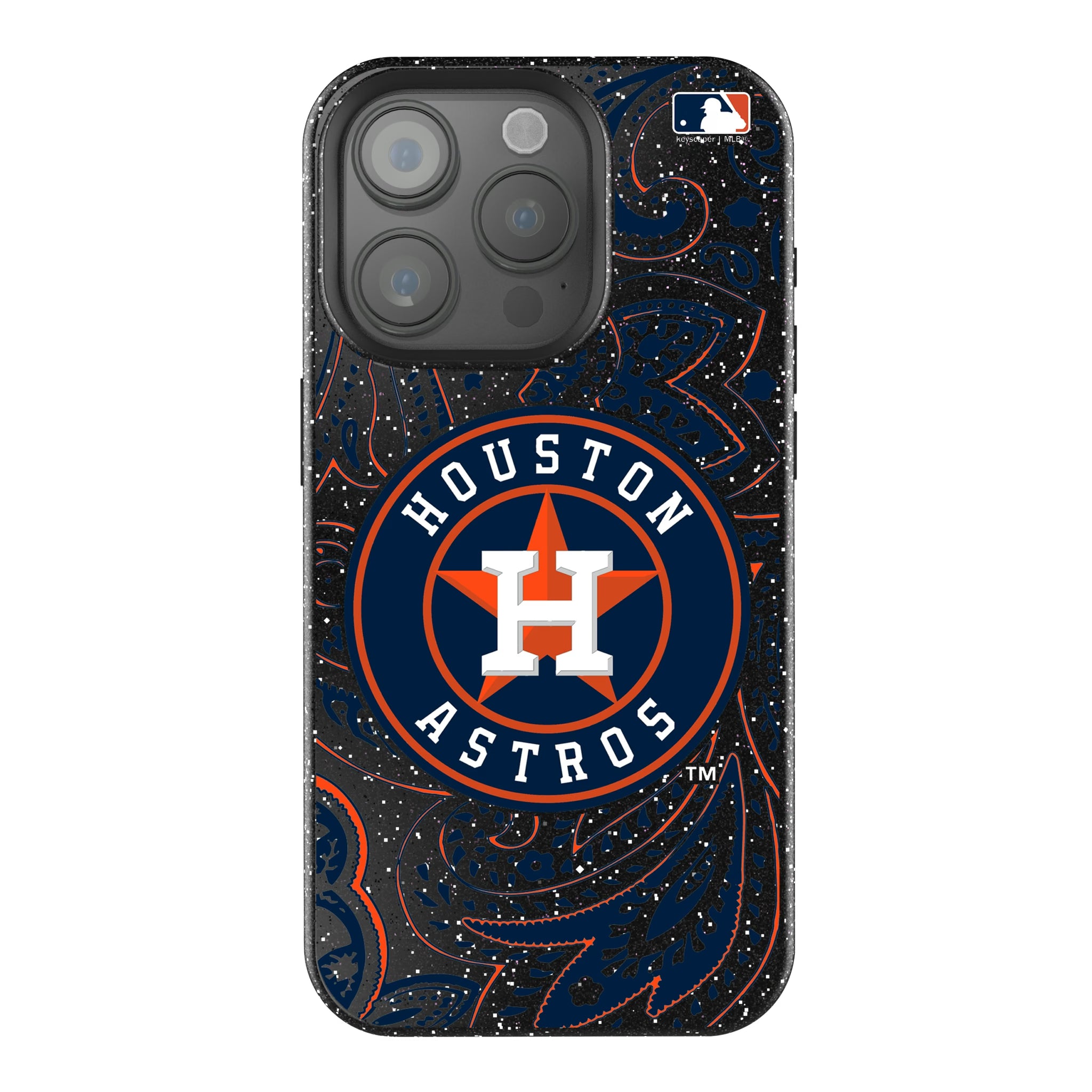 Houston Astros Paisley iPhone Bling Phone Case for Apple iPhone