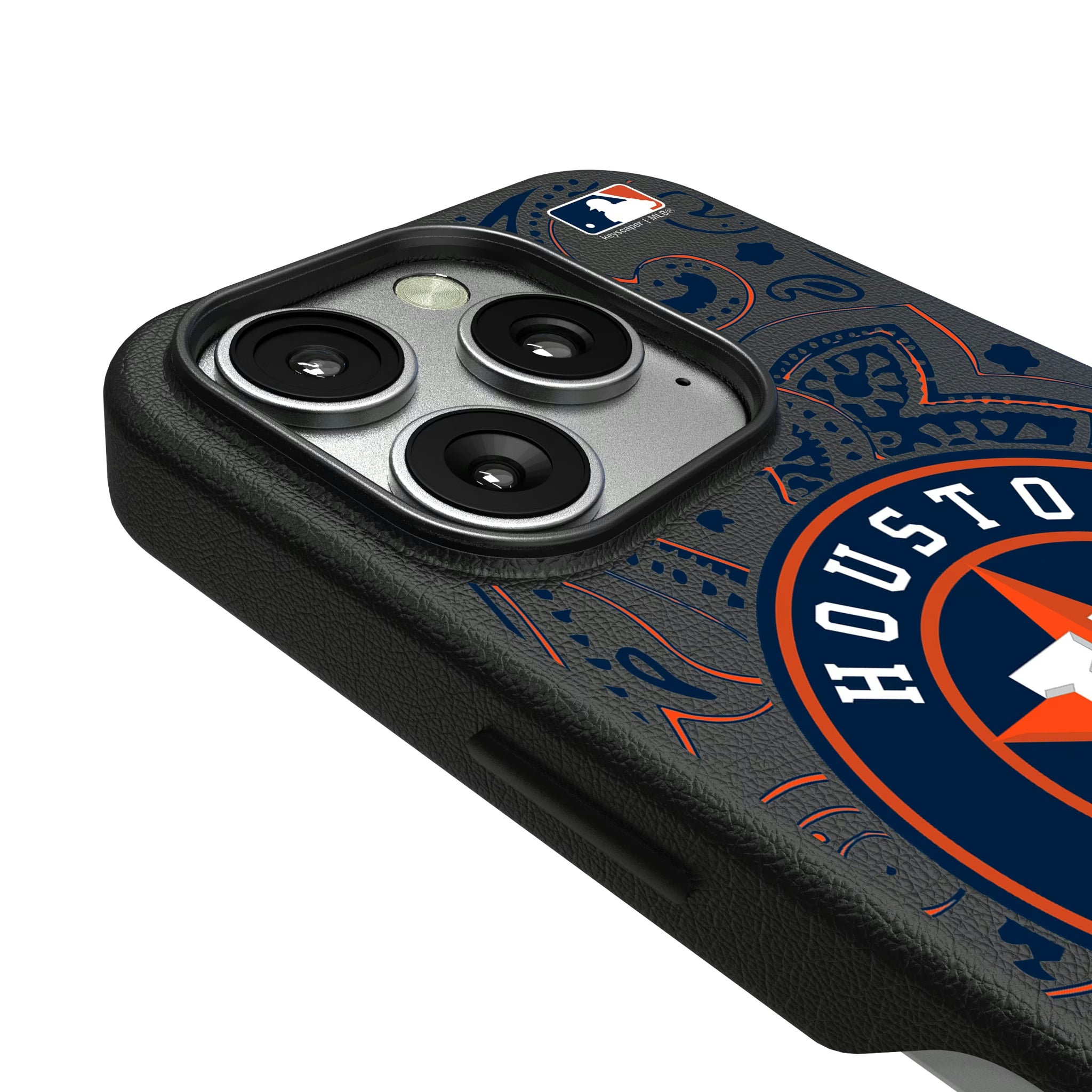 Houston Astros Paisley iPhone MagSafe Compatible Phone Case for Apple iPhone - Detail
