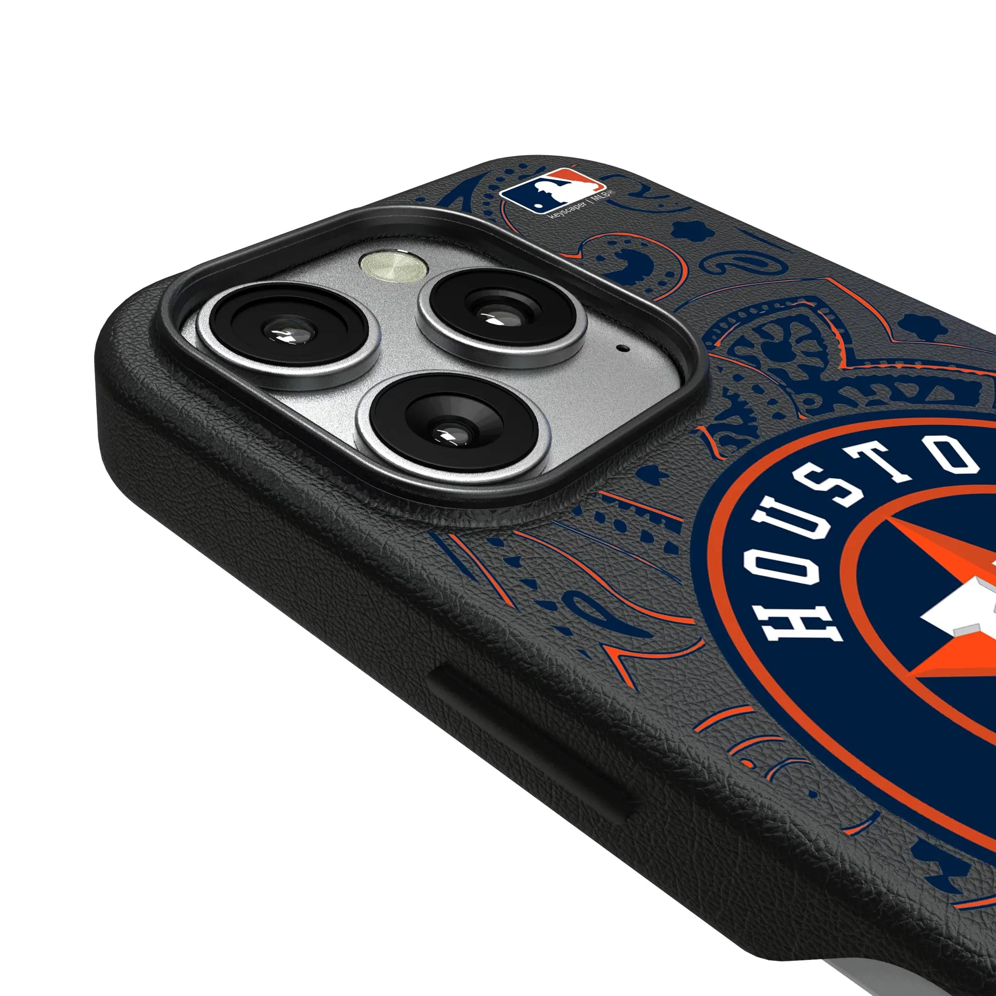 Houston Astros Paisley iPhone MagSafe Compatible Phone Case for Apple iPhone - Detail