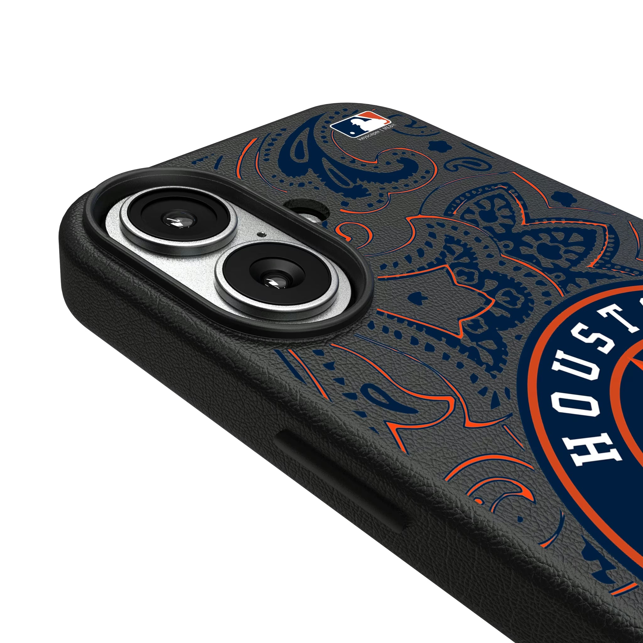 Houston Astros Paisley iPhone MagSafe Compatible Phone Case for Apple iPhone - Detail#Device_iPhone 17