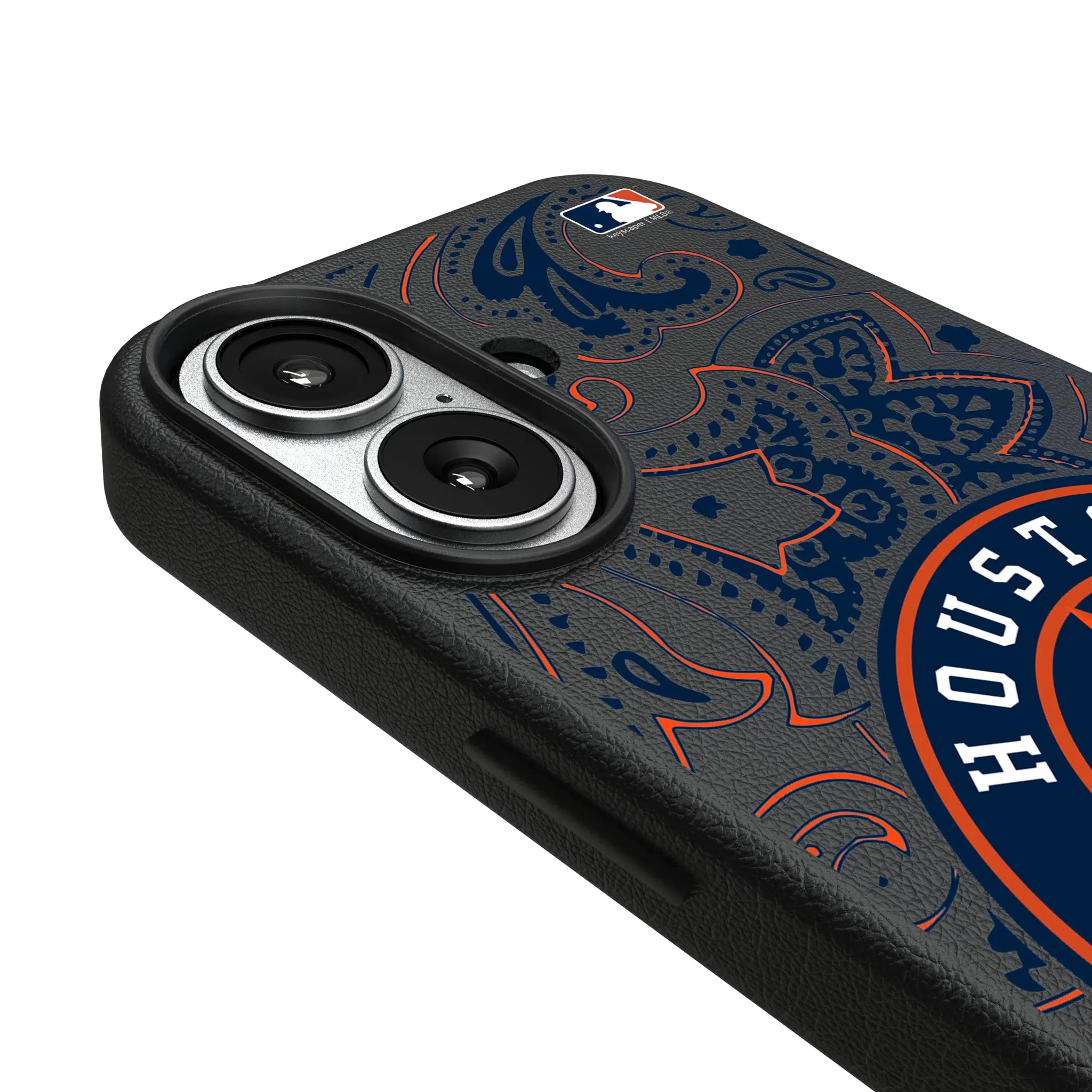 Houston Astros Paisley iPhone MagSafe Compatible Phone Case for Apple iPhone - Detail#Device_iPhone 17