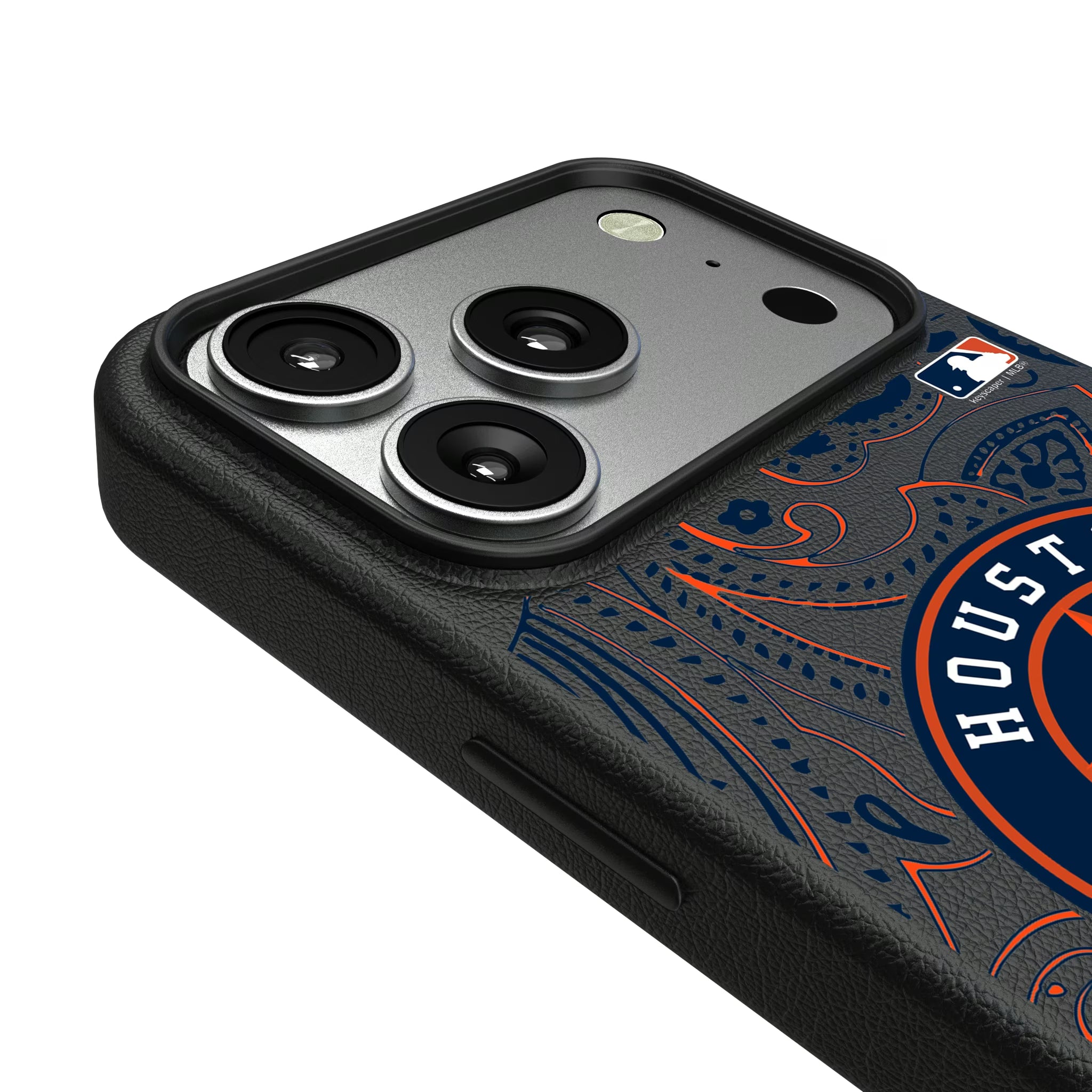 Houston Astros Paisley iPhone MagSafe Compatible Phone Case for Apple iPhone - Detail#Device_iPhone 17 Pro