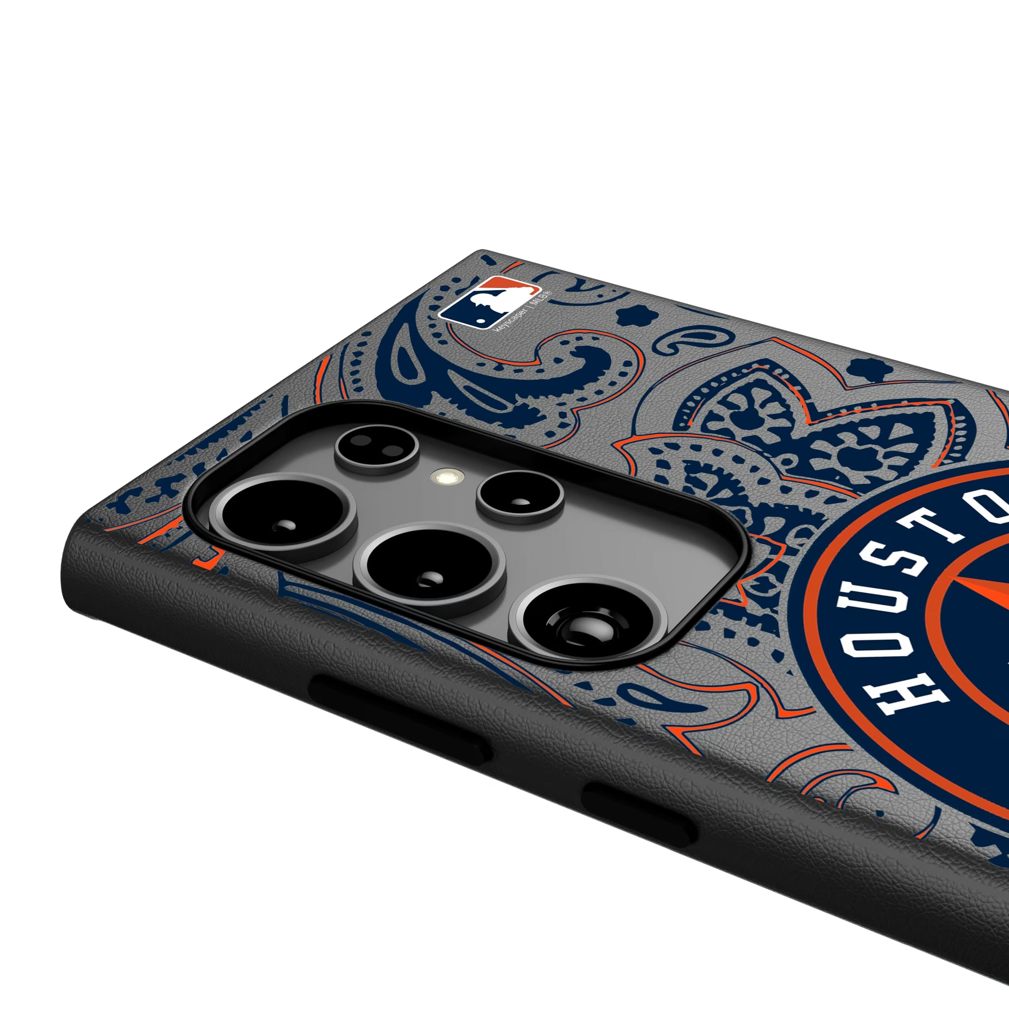 Houston Astros Paisley Galaxy MagSafe Compatible Phone Case for Samsung Galaxy - Detail