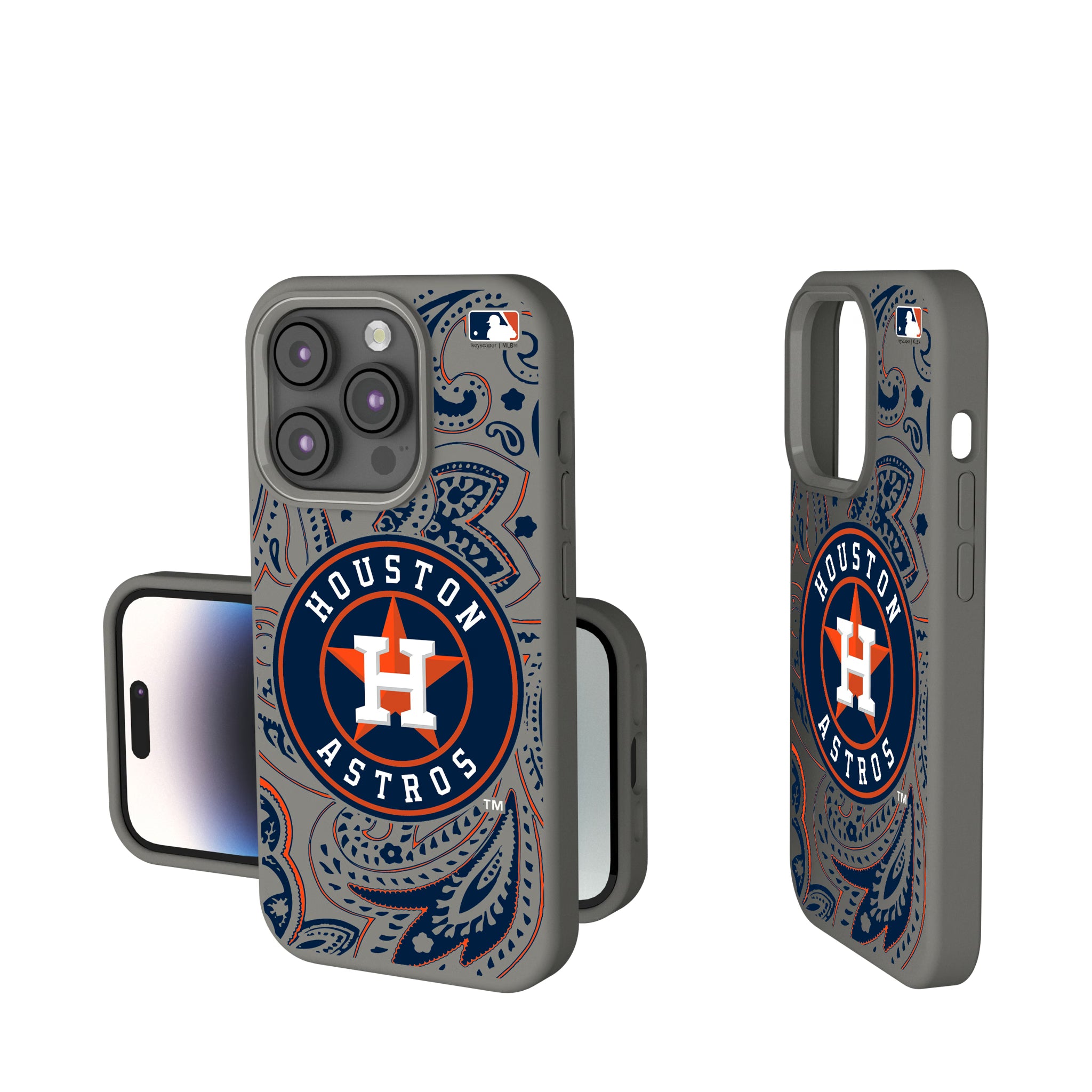 Houston Astros Paisley iPhone Soft Touch Phone Case for Apple iPhone