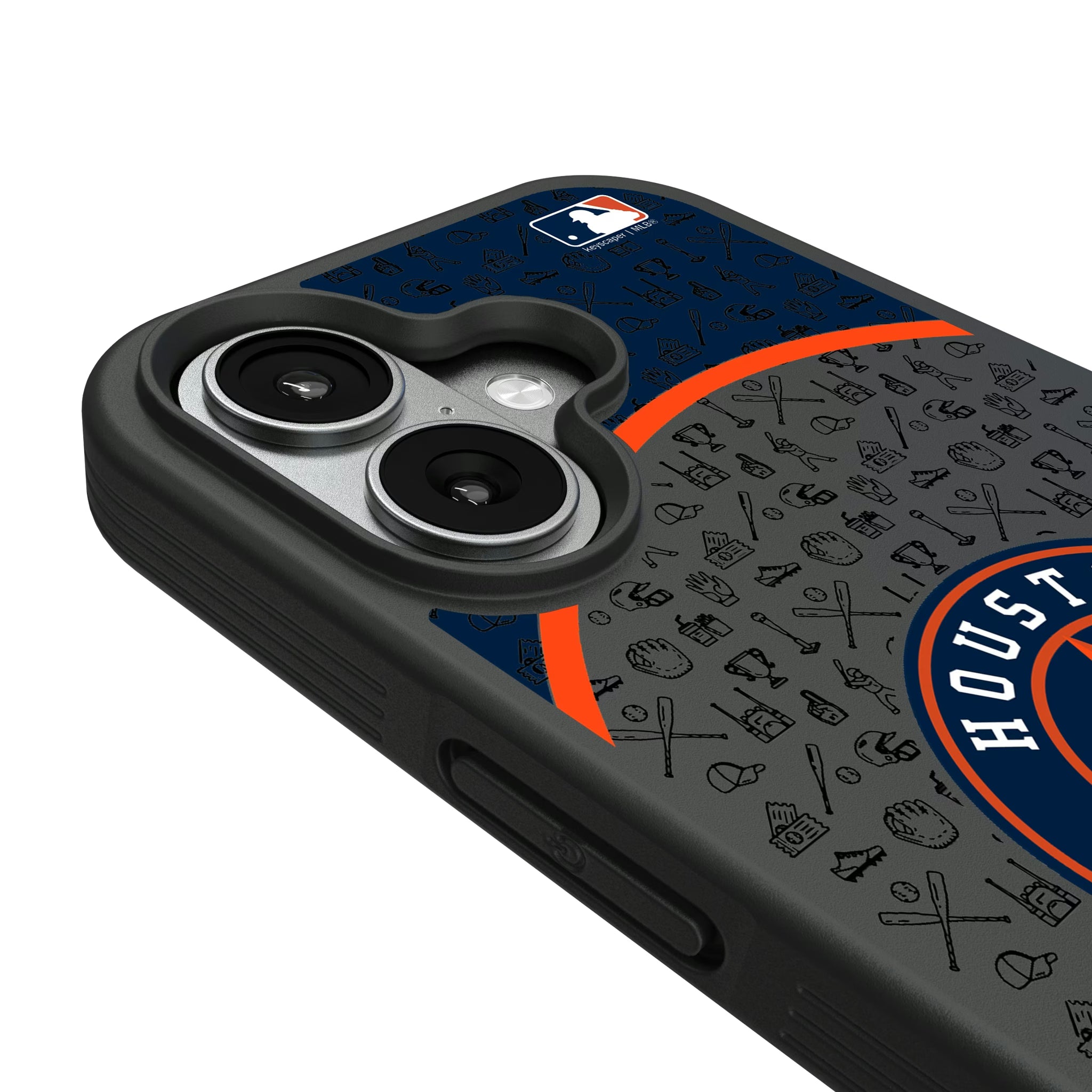 Houston Astros Personalized Circle iPhone Bump Phone Case for Apple iPhone - Detail#Device_iPhone 17