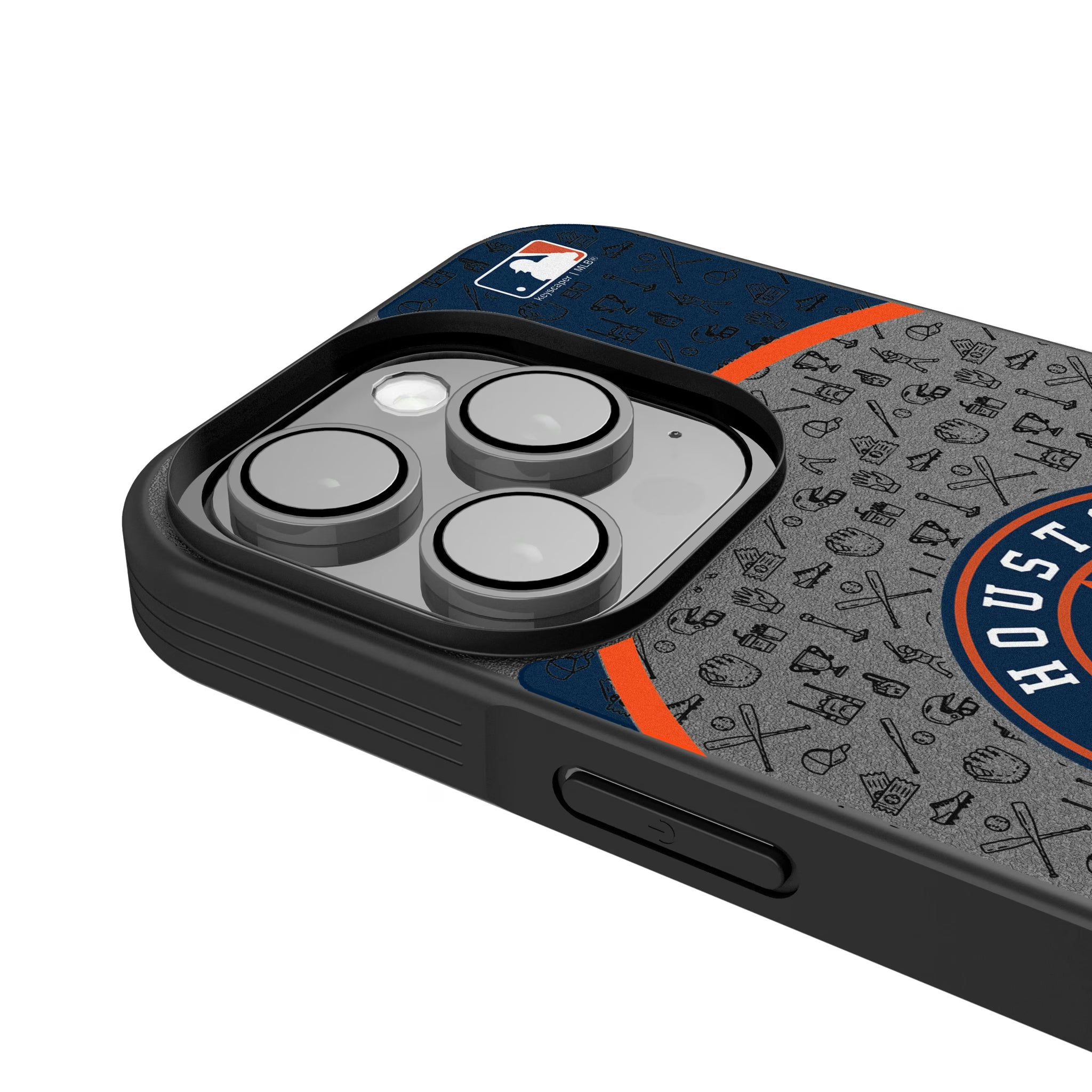Houston Astros Personalized Circle iPhone Bump Phone Case for Apple iPhone - Detail