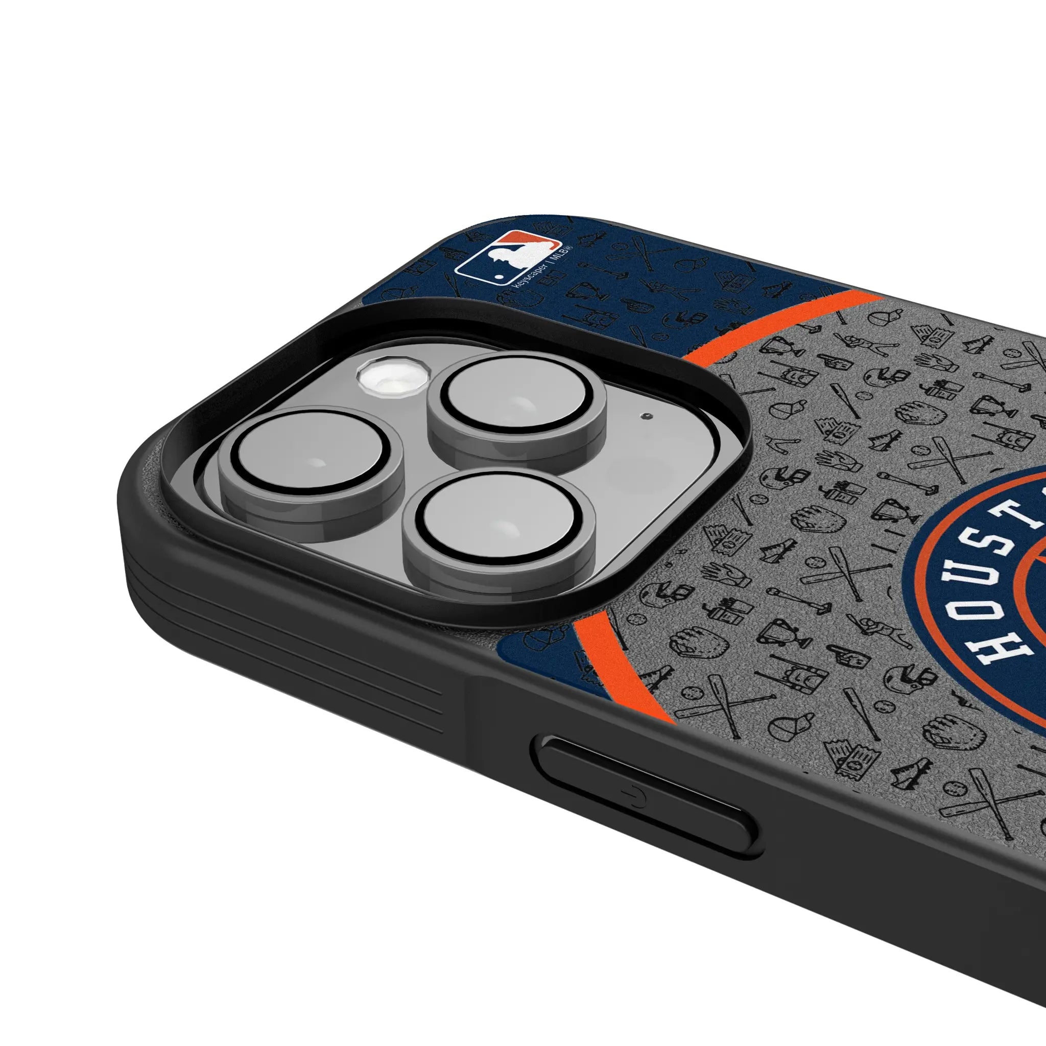 Houston Astros Personalized Circle iPhone Bump Phone Case for Apple iPhone - Detail