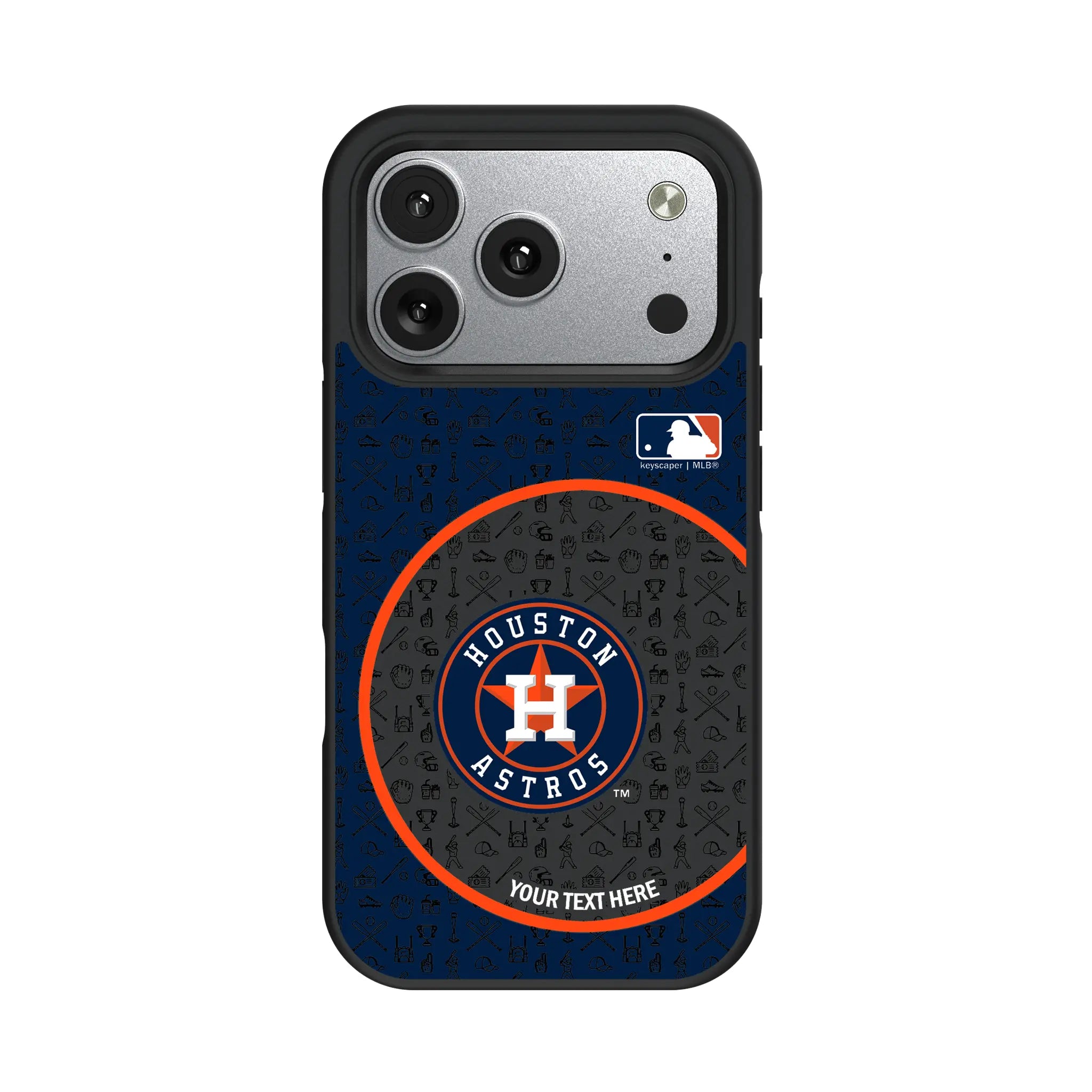Houston Astros Personalized Circle iPhone Bump Phone Case for Apple iPhone#Device_iPhone 17 Pro