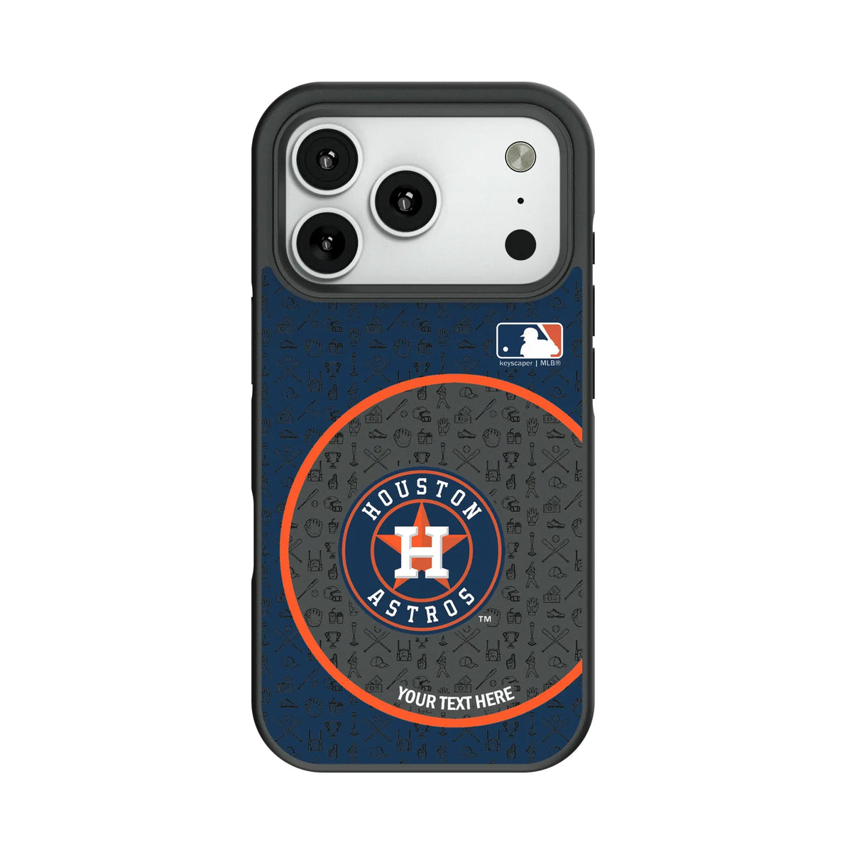 Houston Astros Personalized Circle Bump Phone Case for Apple iPhone