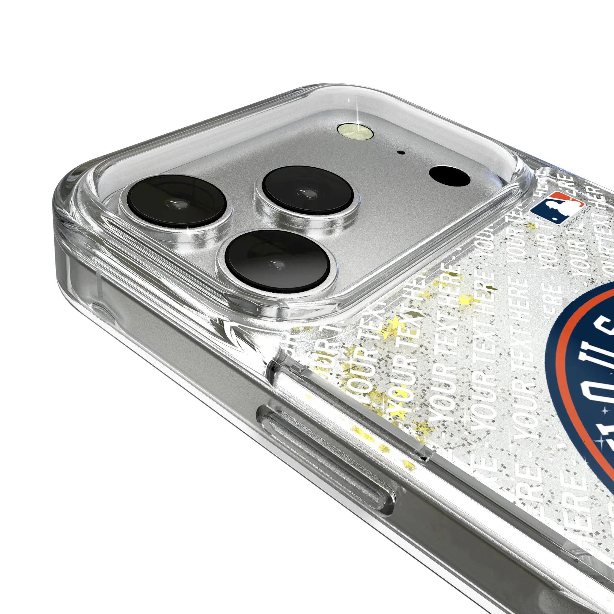 Houston Astros Personalized EndZone Plus iPhone Glitter Phone Case for Apple iPhone - Detail