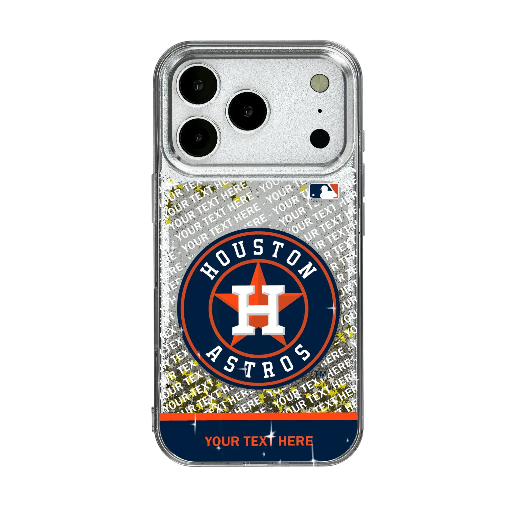 Houston Astros Personalized EndZone Plus iPhone Glitter Phone Case for Apple iPhone