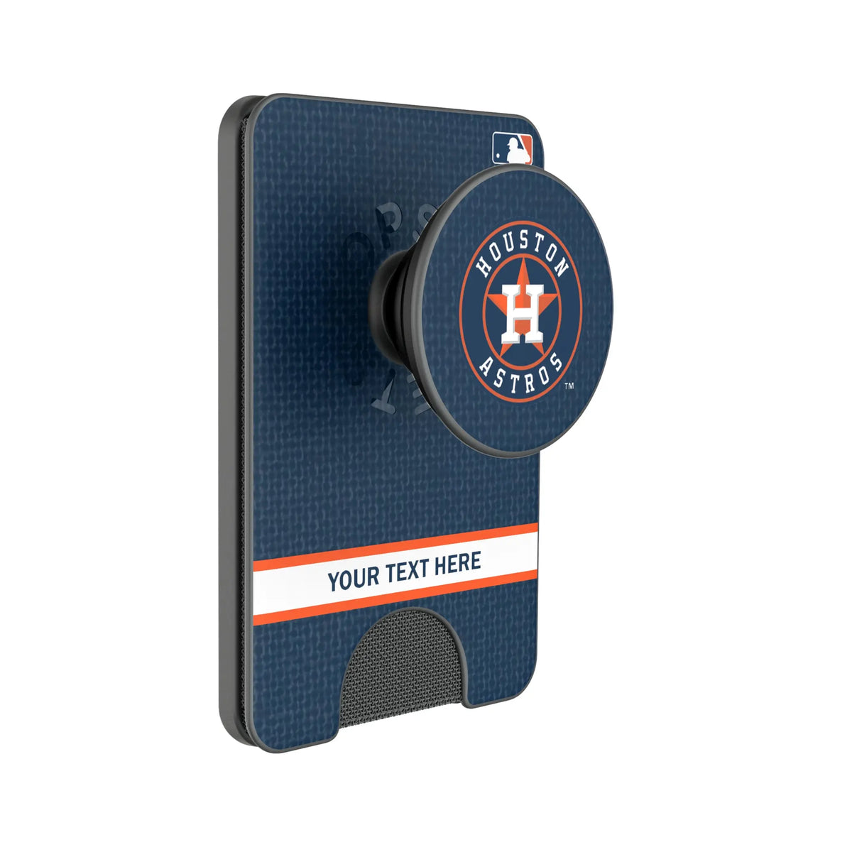 Houston Astros Personalized Endzone Solid Popsockets Wallet Magnetic