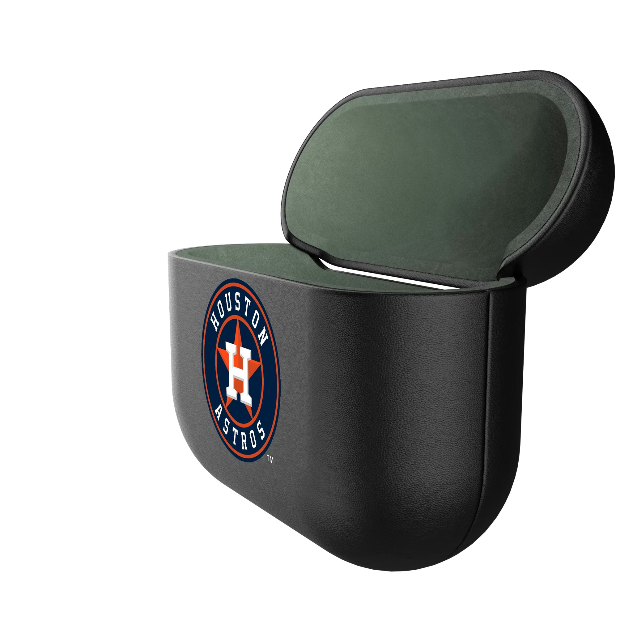 Houston Astros Personalized Insignia AirPods AirPod Case Cover - Isometric View#Device_AirPods 3rd Gen