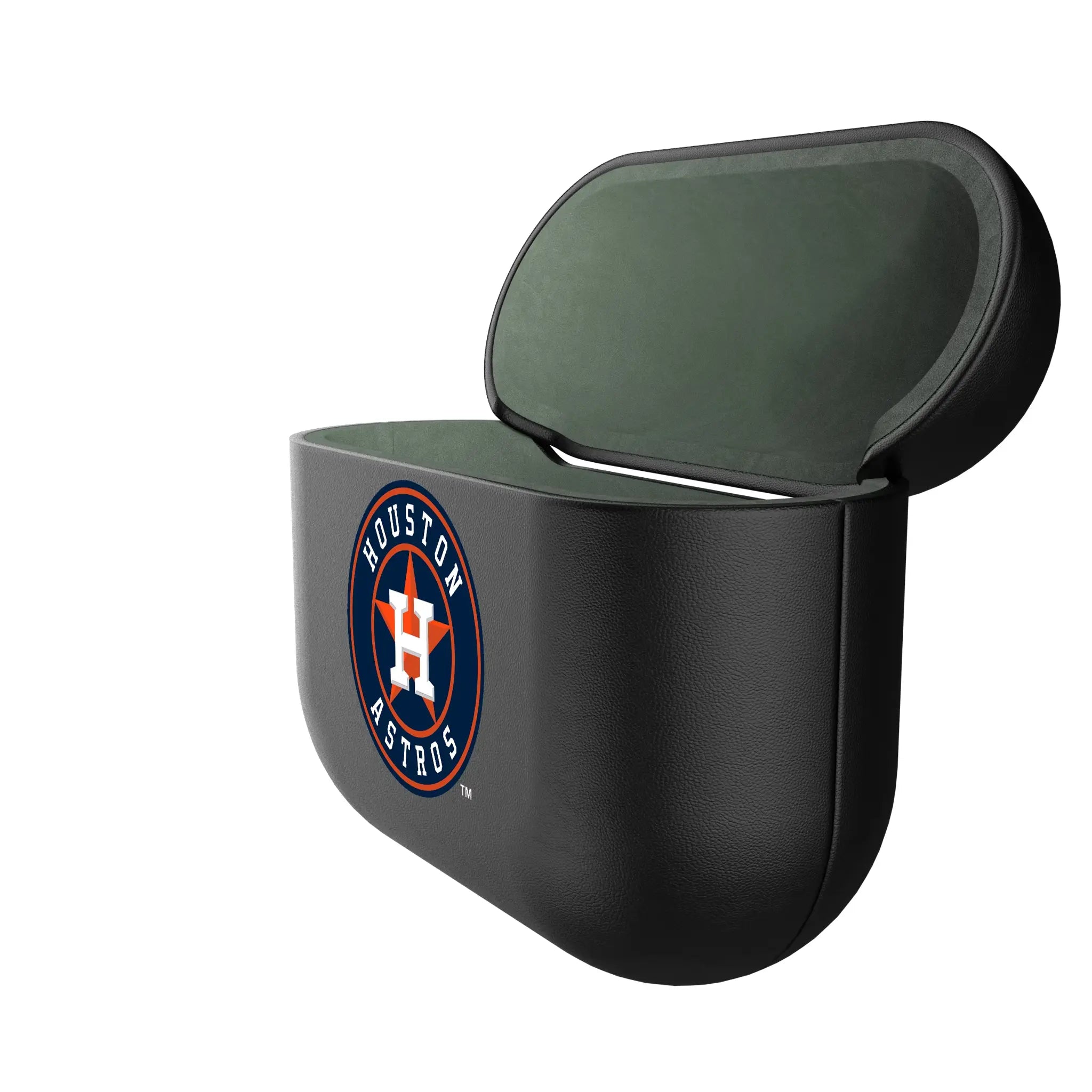 Houston Astros Personalized Insignia AirPods AirPod Case Cover - Isometric View#Device_AirPods 3rd Gen