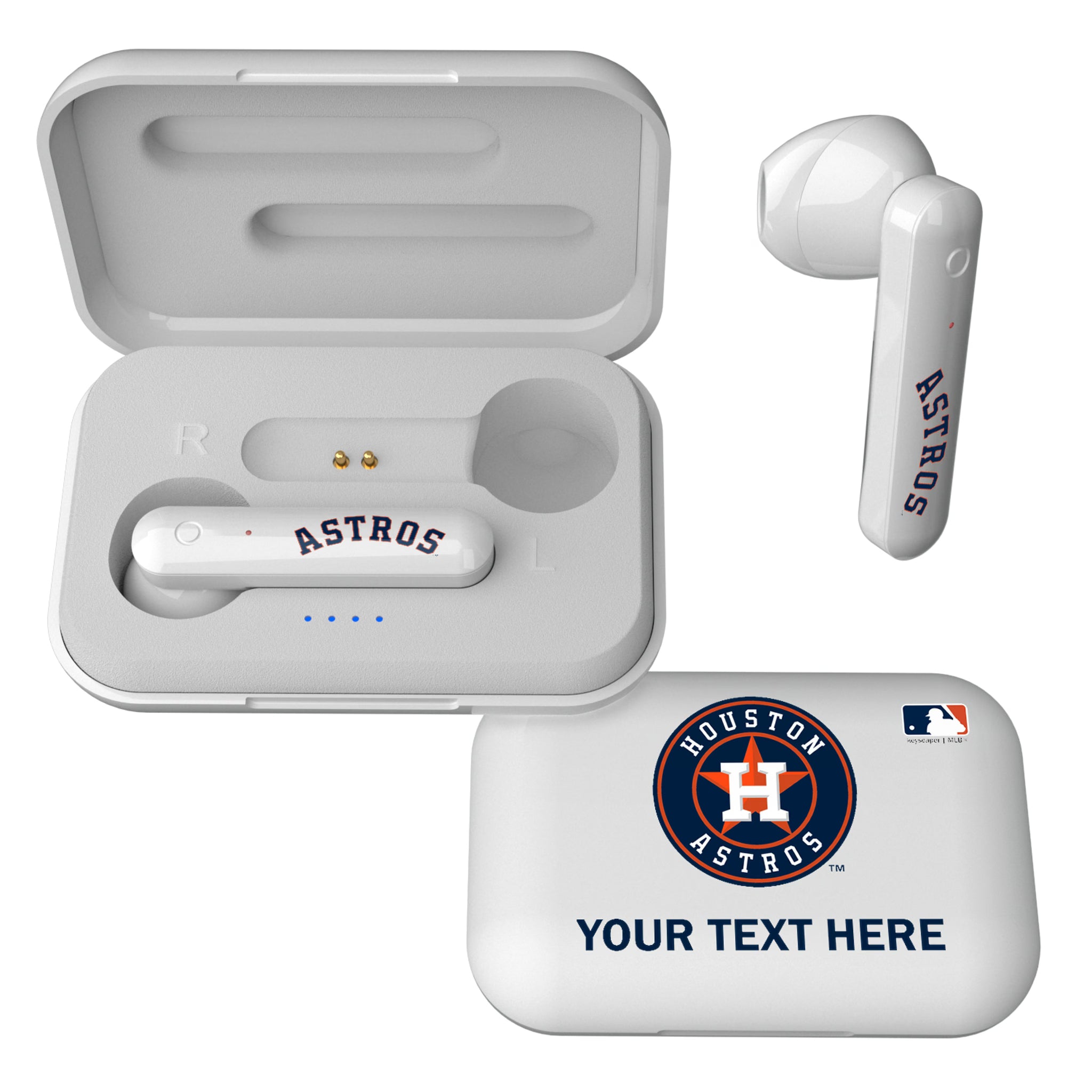 Houston Astros Personalized Insignia Wireless TWS Earbuds