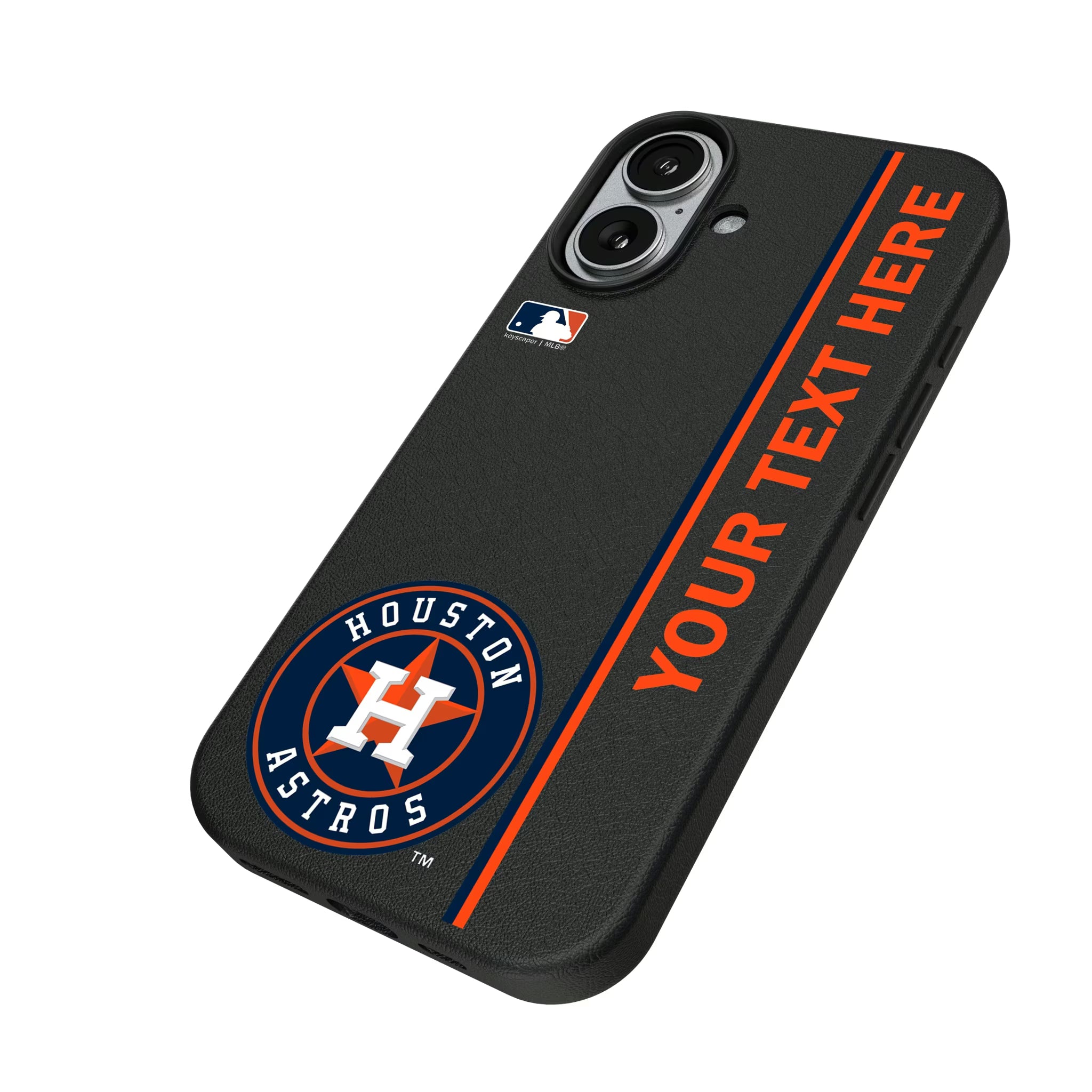 Houston Astros Personalized Sidebard iPhone MagSafe Compatible Phone Case for Apple iPhone - Isometric View#Device_iPhone 17