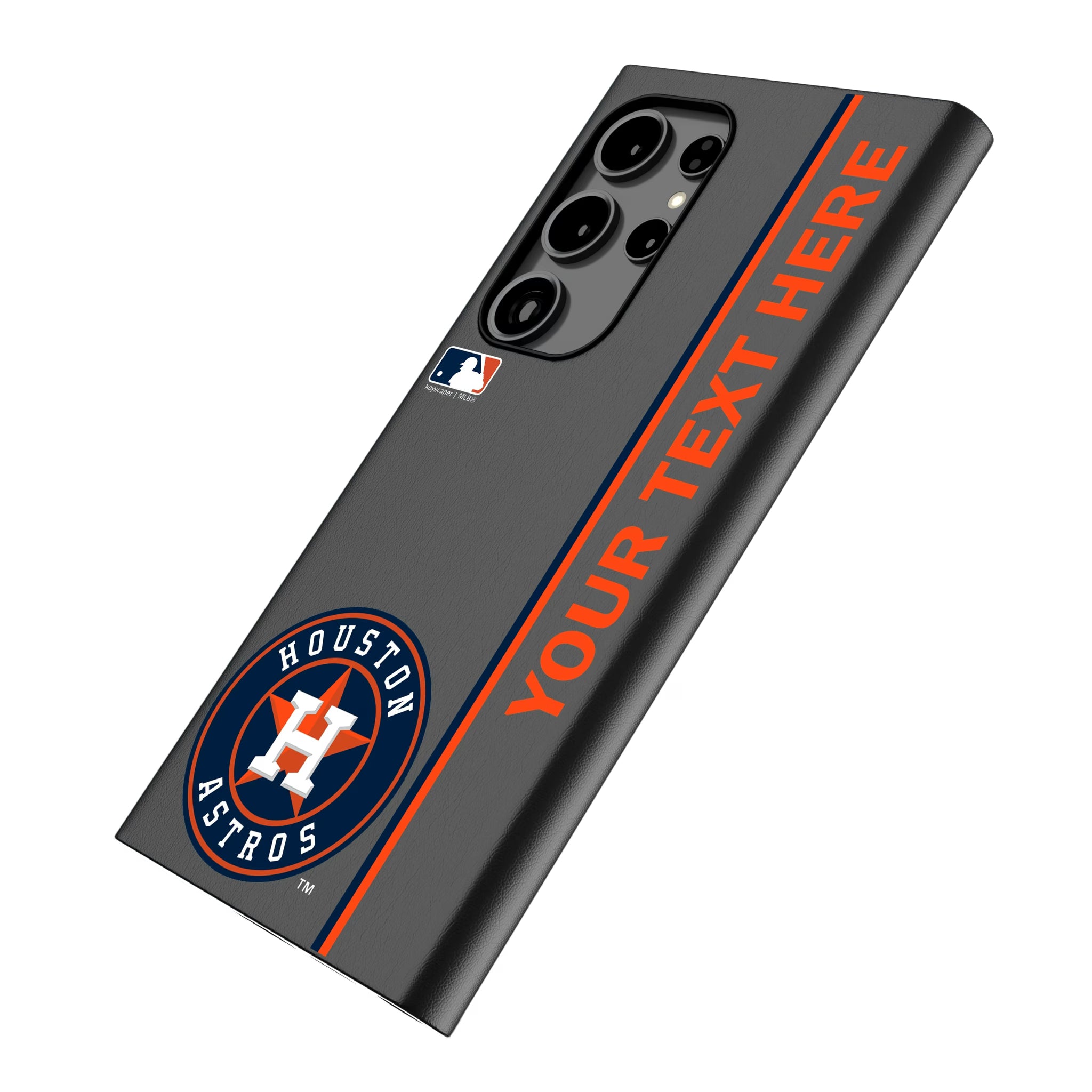 Houston Astros Personalized Sidebard Galaxy MagSafe Compatible Phone Case for Samsung Galaxy - Isometric View