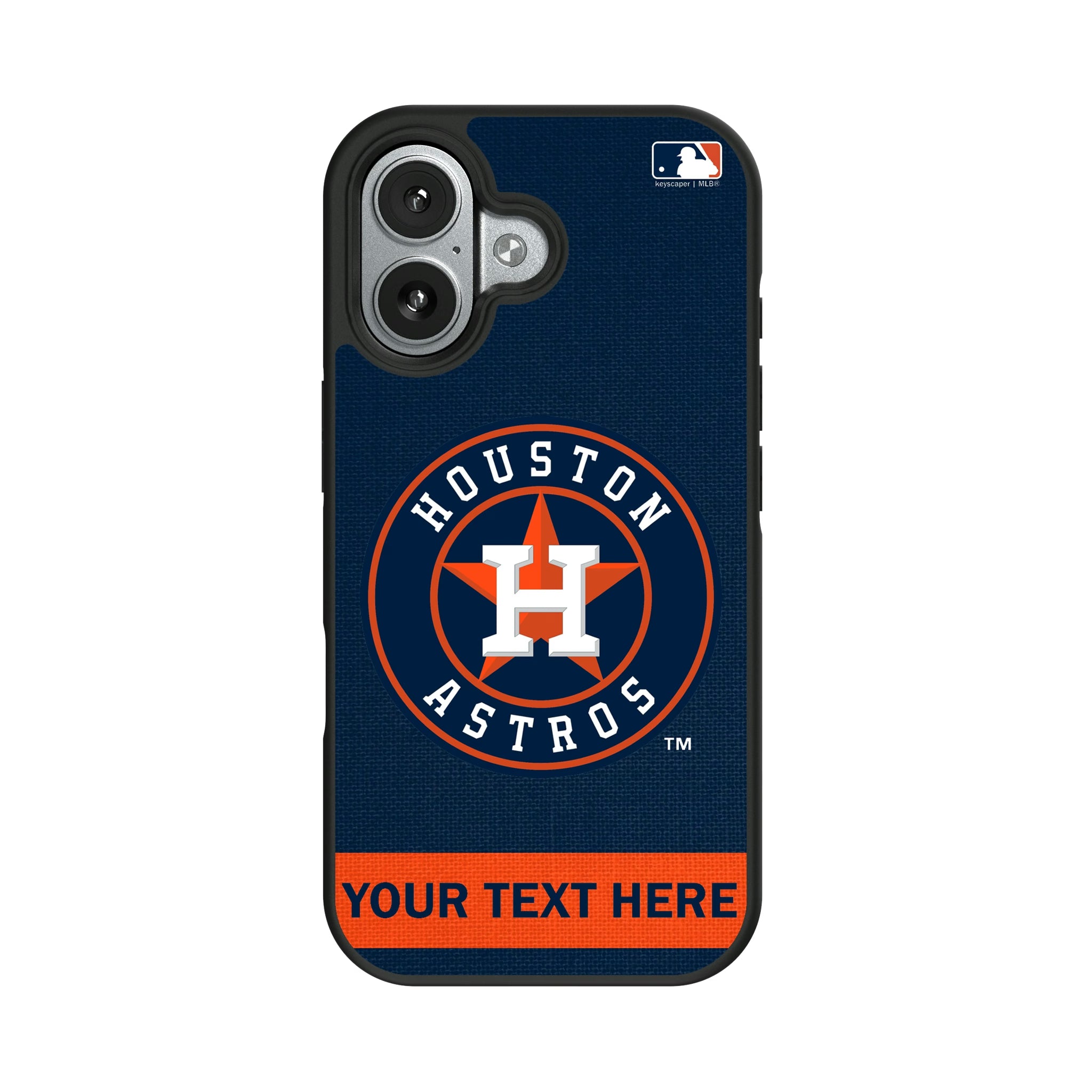 Houston Astros Personalized Stripe iPhone Bump Phone Case for Apple iPhone#Device_iPhone 17