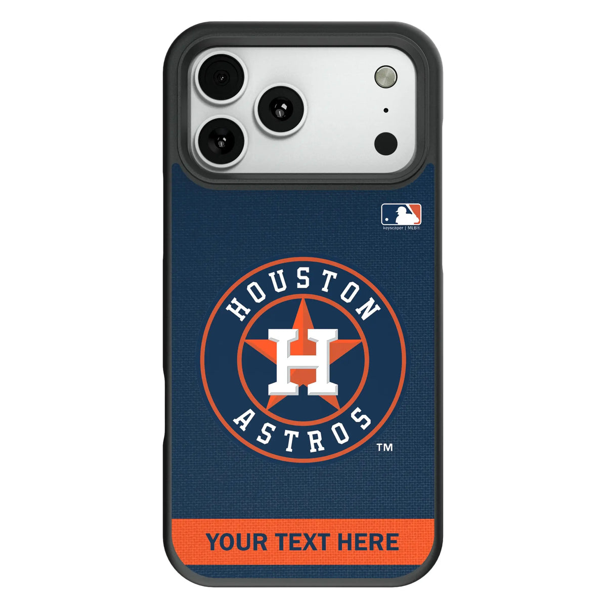 Houston Astros Personalized Stripe Bump Phone Case for Apple iPhone