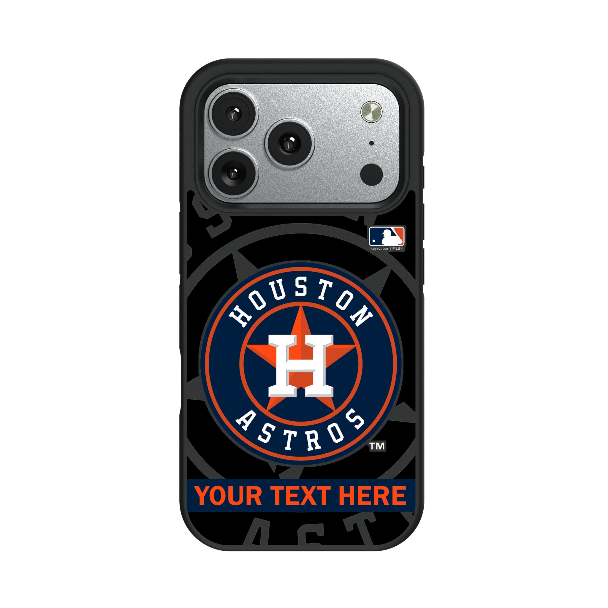 Houston Astros Personalized Tilt iPhone Bump Phone Case for Apple iPhone#Device_iPhone 17 Pro