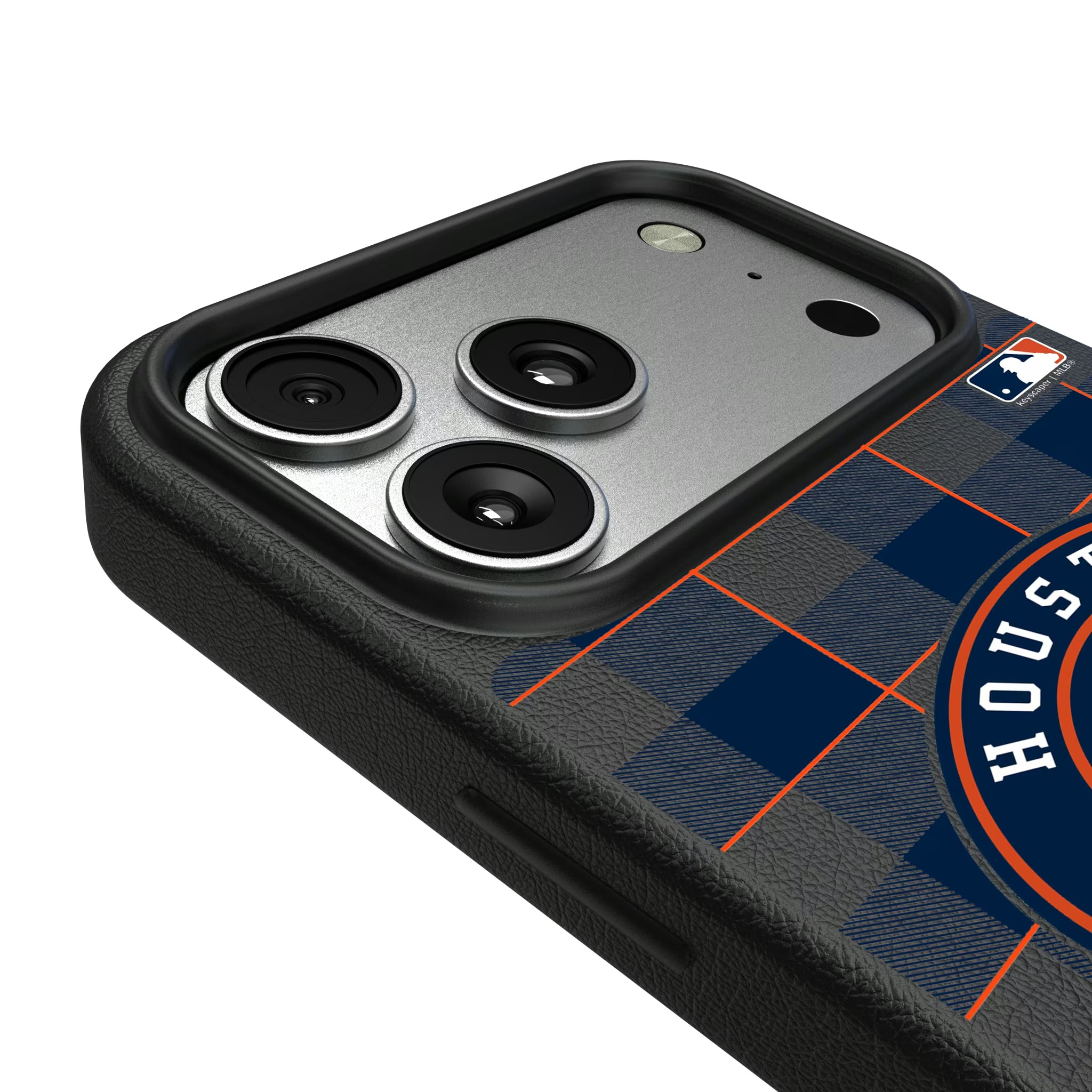 Houston Astros Plaid iPhone MagSafe Compatible Phone Case for Apple iPhone - Detail#Device_iPhone 17 Pro Max