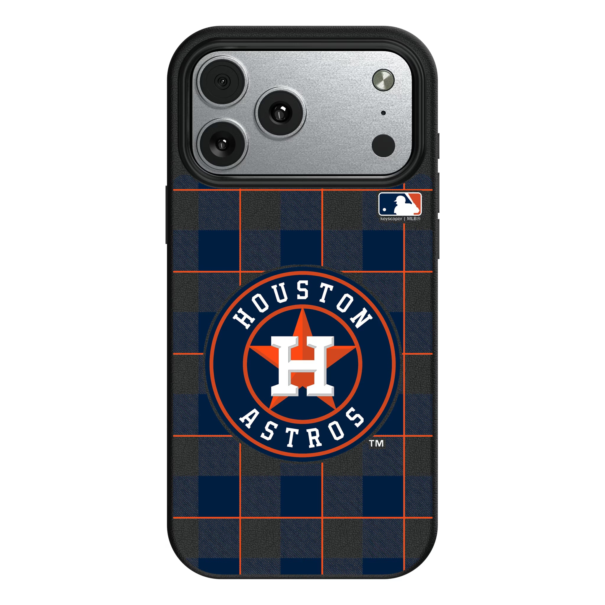 Houston Astros Plaid iPhone MagSafe Compatible Phone Case for Apple iPhone#Device_iPhone 17 Pro Max
